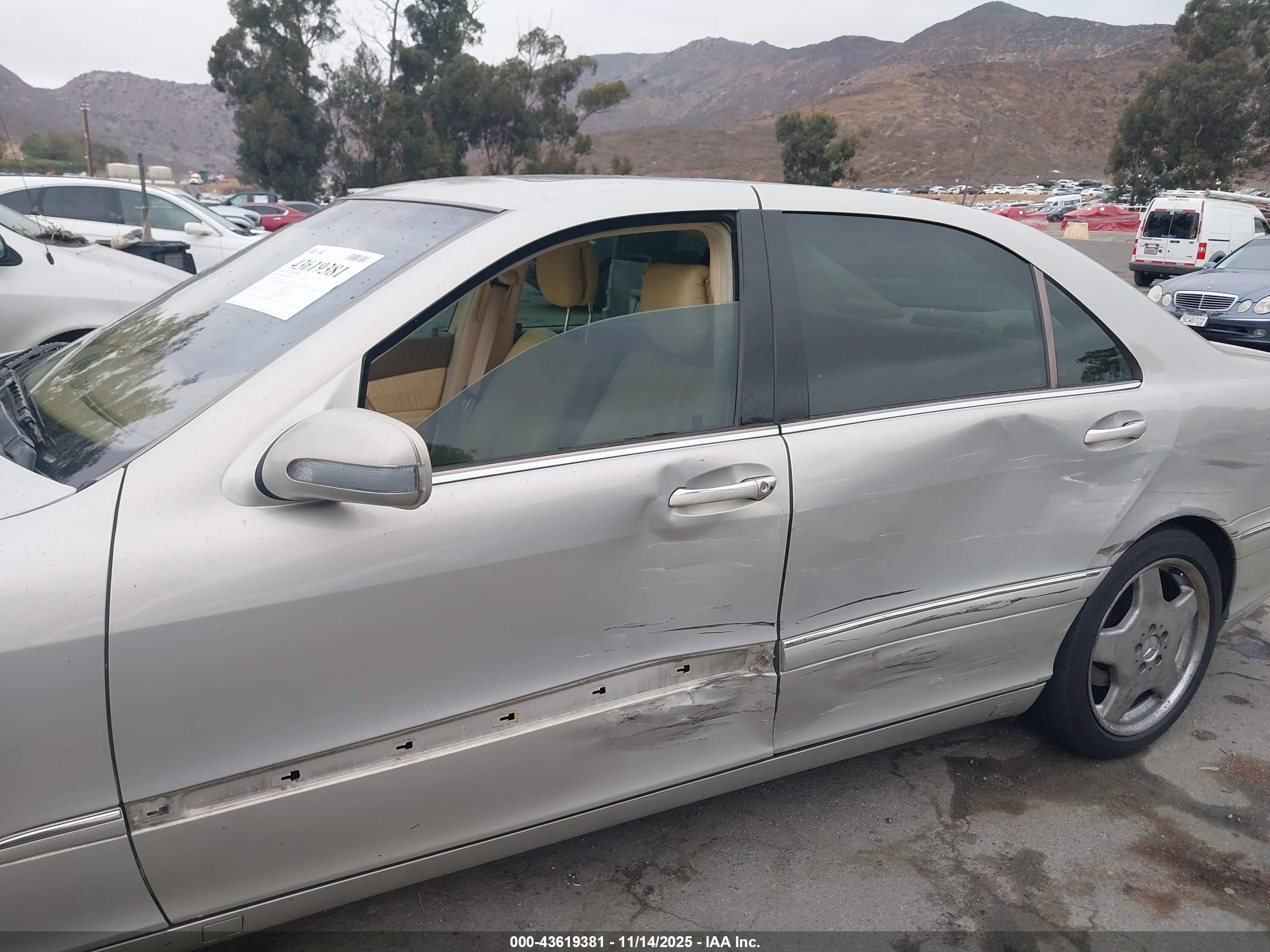 2000 Mercedes-benz S 500   Серебряный vin: WDBNG75JXYA102194