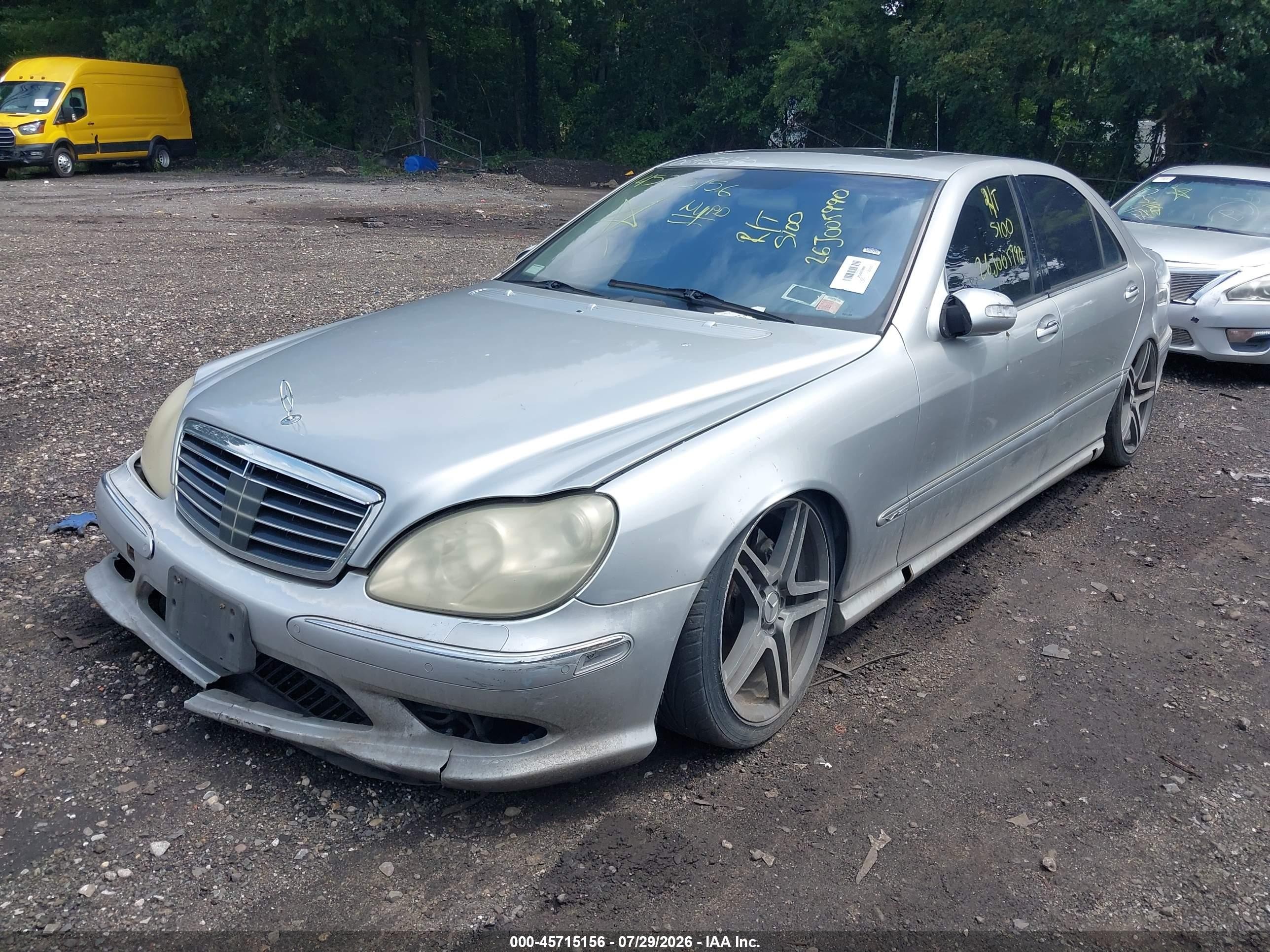 2003 Mercedes-benz S 600   Серебряный vin: WDBNG76J13A334593