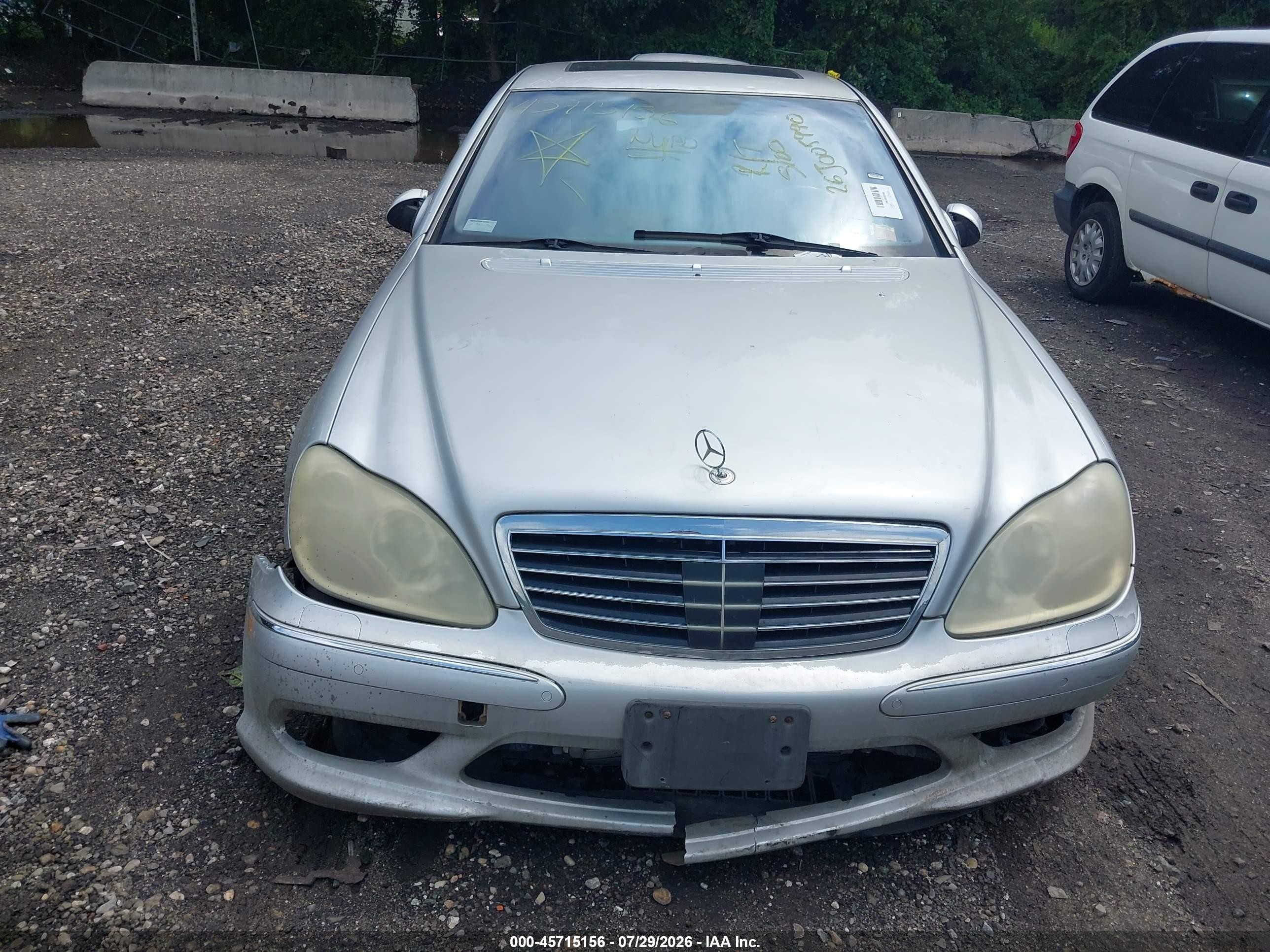 2003 Mercedes-benz S 600   Серебряный vin: WDBNG76J13A334593
