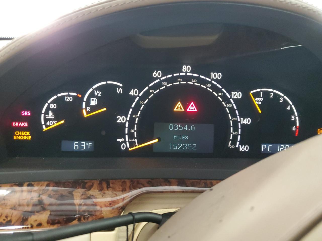 2004 Mercedes-benz S 600 Желто-коричневый vin: WDBNG76J54A387590