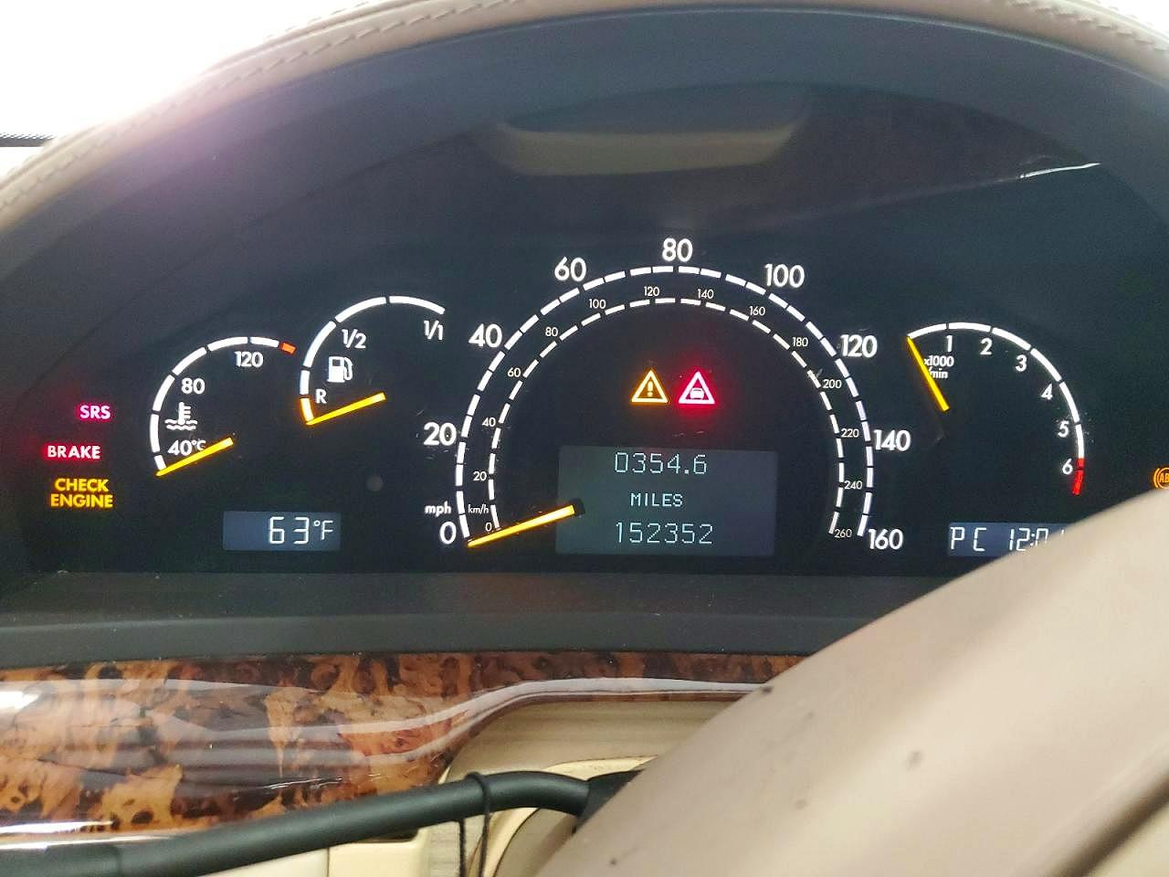 2004 Mercedes-benz S 600 Желто-коричневый vin: WDBNG76J54A387590
