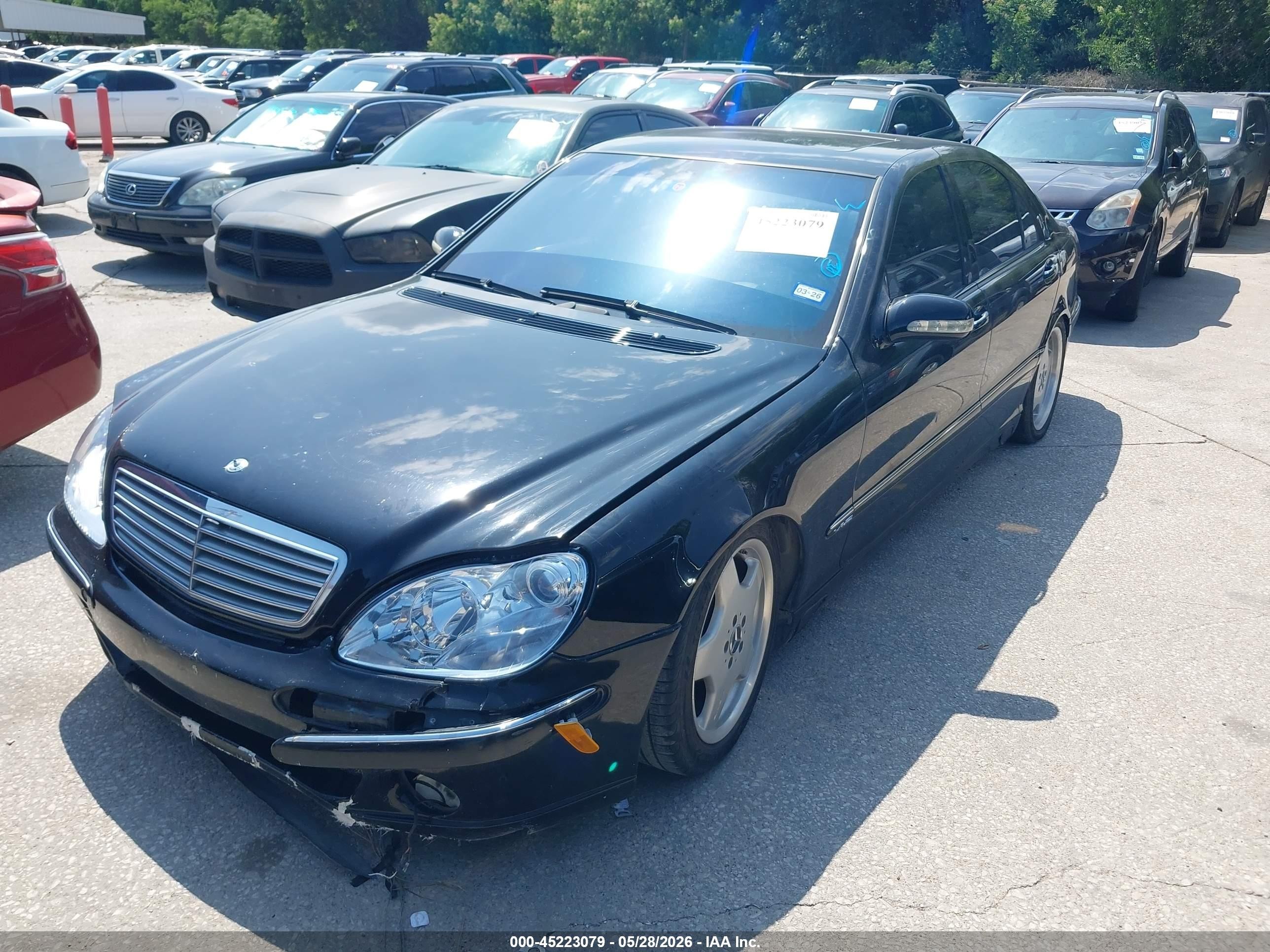 2001 Mercedes-benz S 600   Black vin: WDBNG78J01A189332