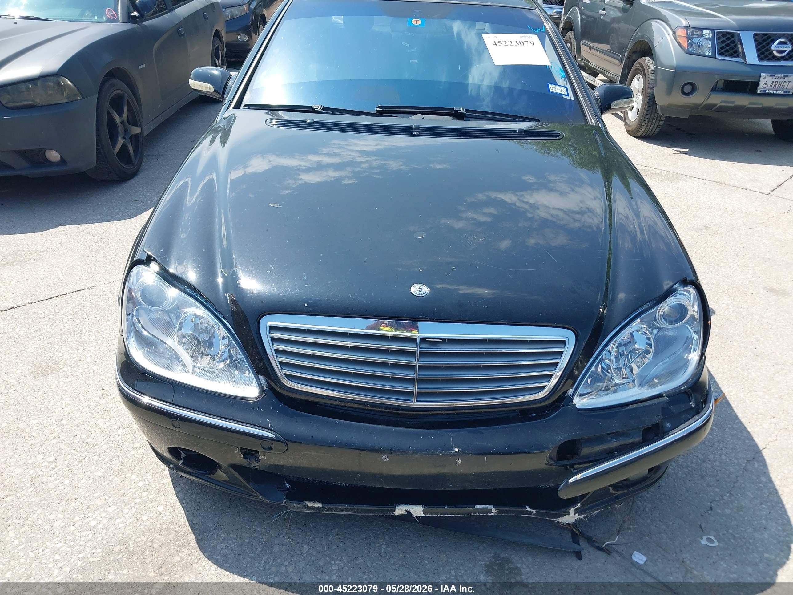 2001 Mercedes-benz S 600   Black vin: WDBNG78J01A189332