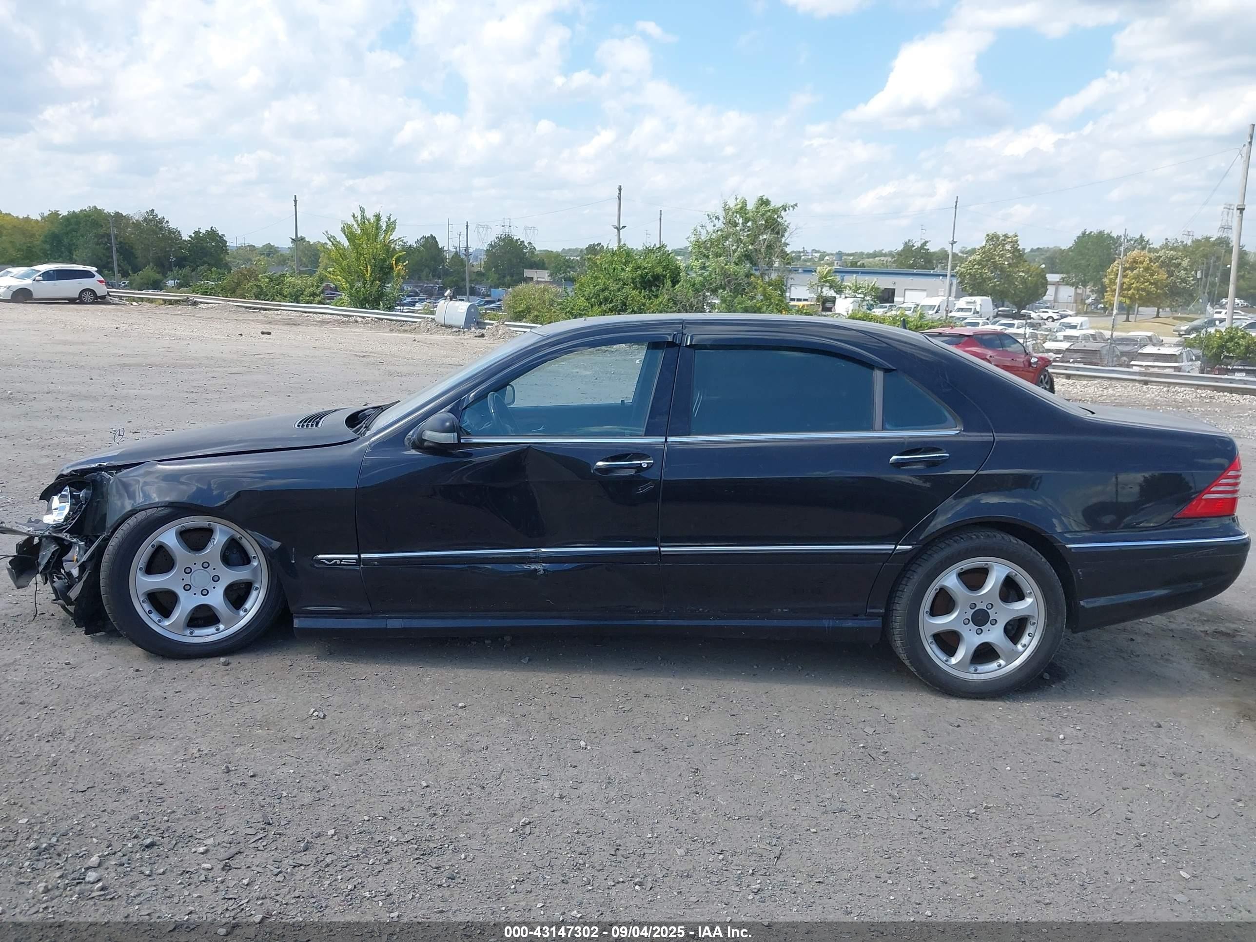 2001 Mercedes-benz S 600   Black vin: WDBNG78J51A211356