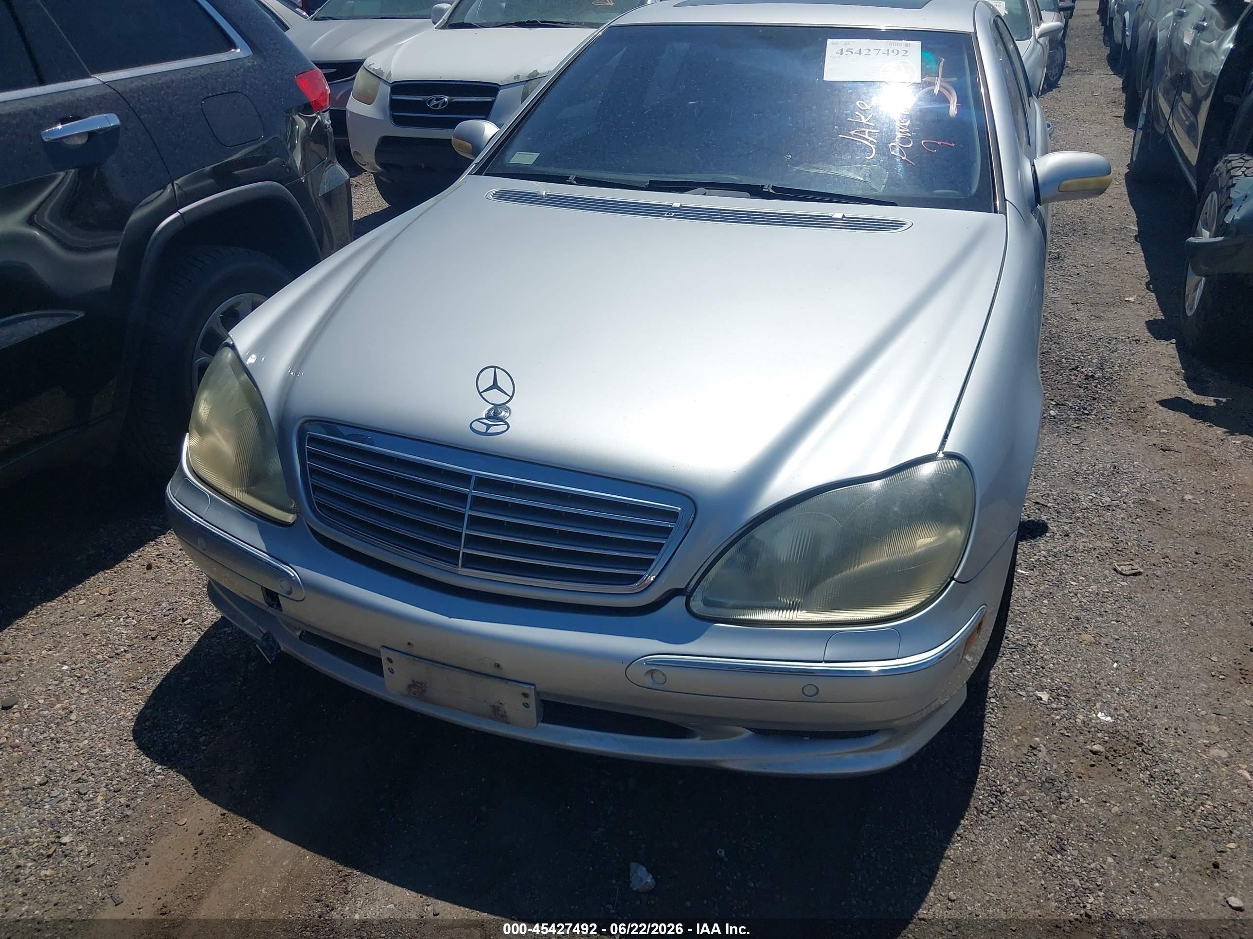 2001 Mercedes-benz S 600   Серый vin: WDBNG78JX1A195512