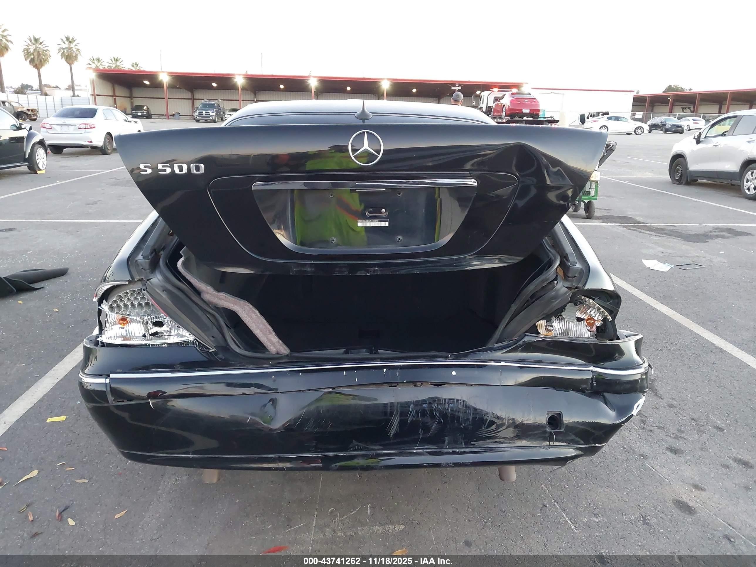 2006 Mercedes-benz S 430 4matic Черный vin: WDBNG83J06A480840