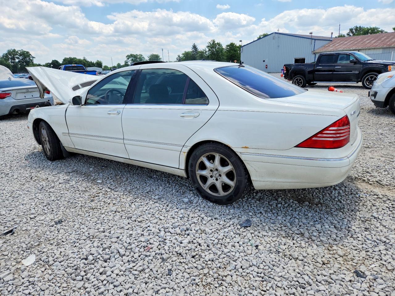 2003 Mercedes-benz S 430 4matic White vin: WDBNG83J23A338193