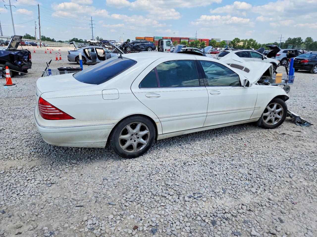 2003 Mercedes-benz S 430 4matic White vin: WDBNG83J23A338193