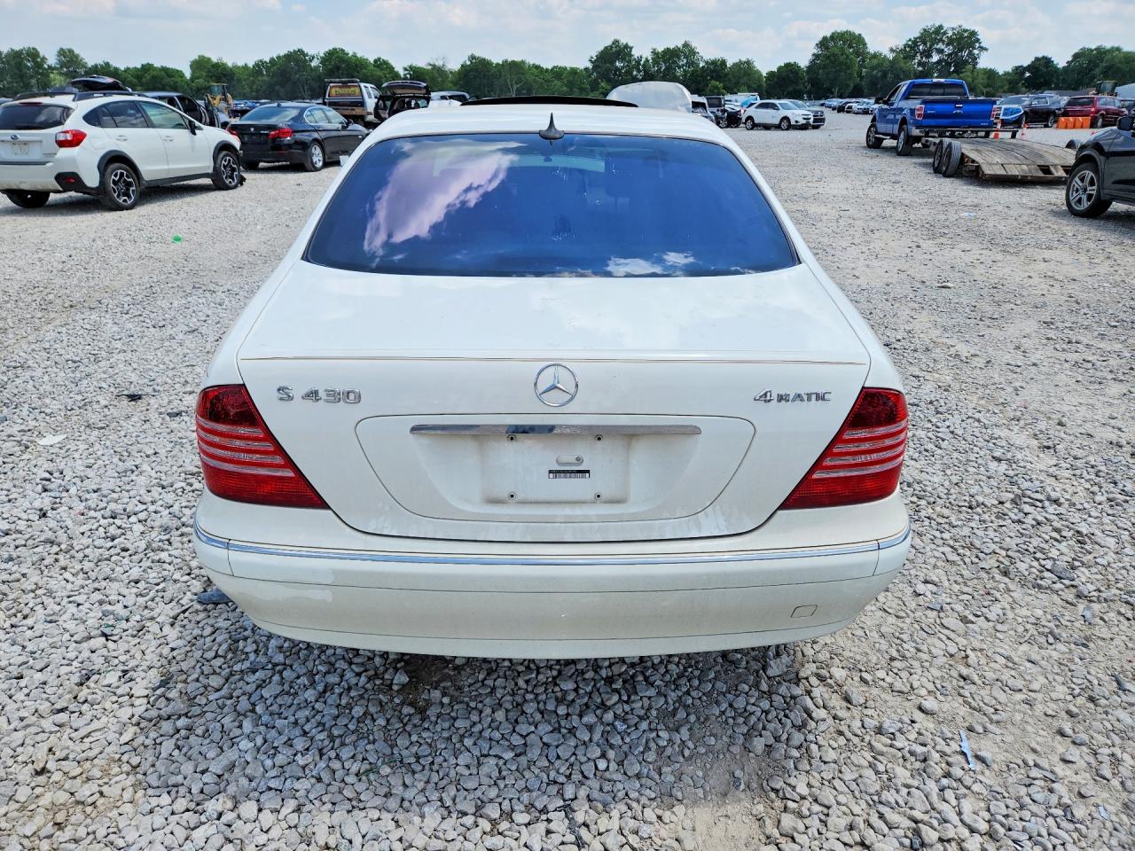 2003 Mercedes-benz S 430 4matic White vin: WDBNG83J23A338193