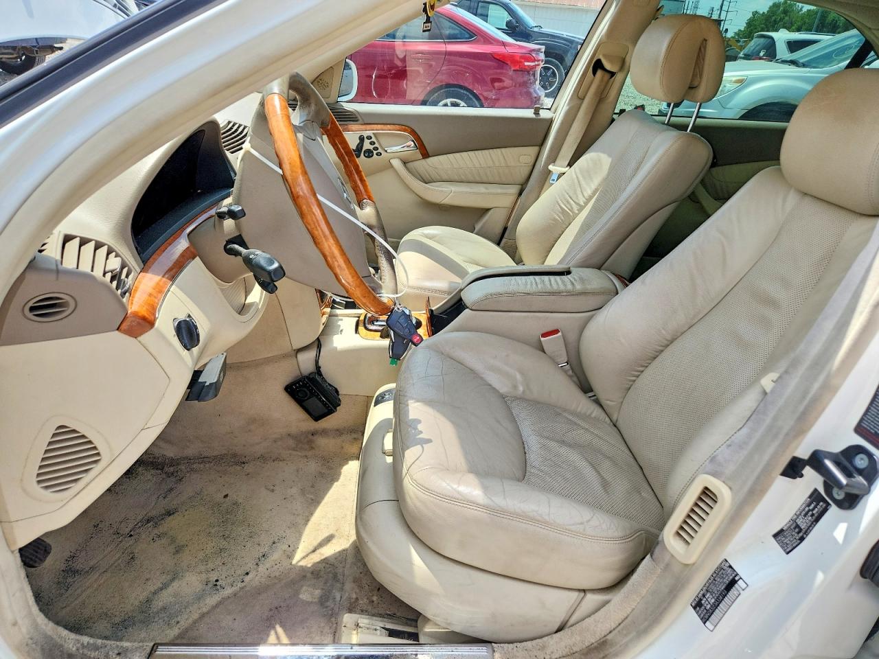 2003 Mercedes-benz S 430 4matic White vin: WDBNG83J23A338193