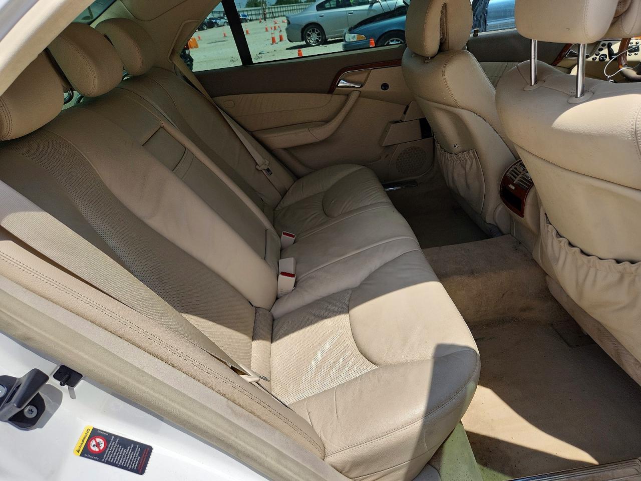 2003 Mercedes-benz S 430 4matic White vin: WDBNG83J23A338193