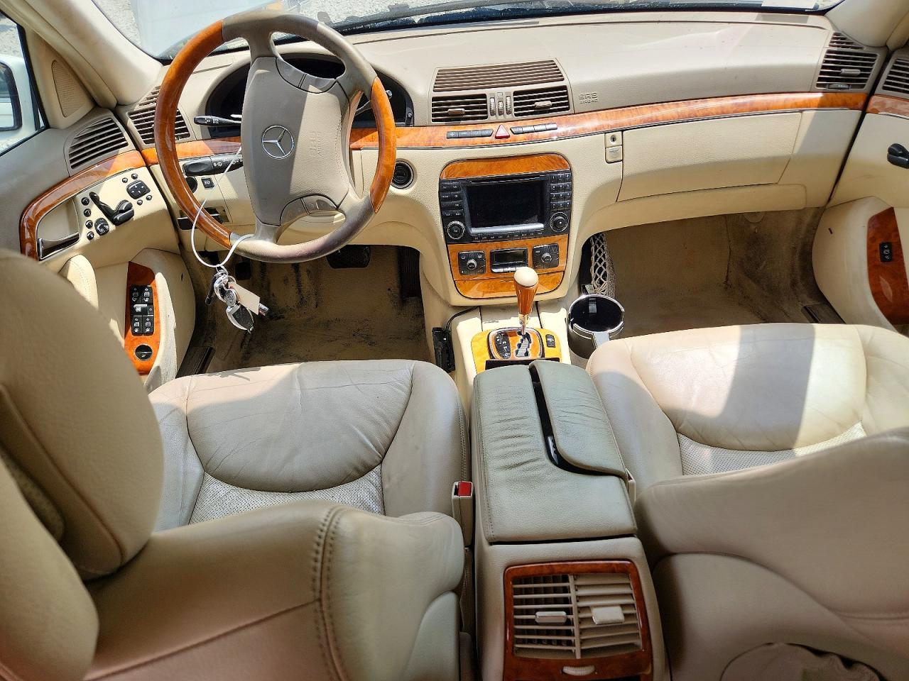 2003 Mercedes-benz S 430 4matic White vin: WDBNG83J23A338193