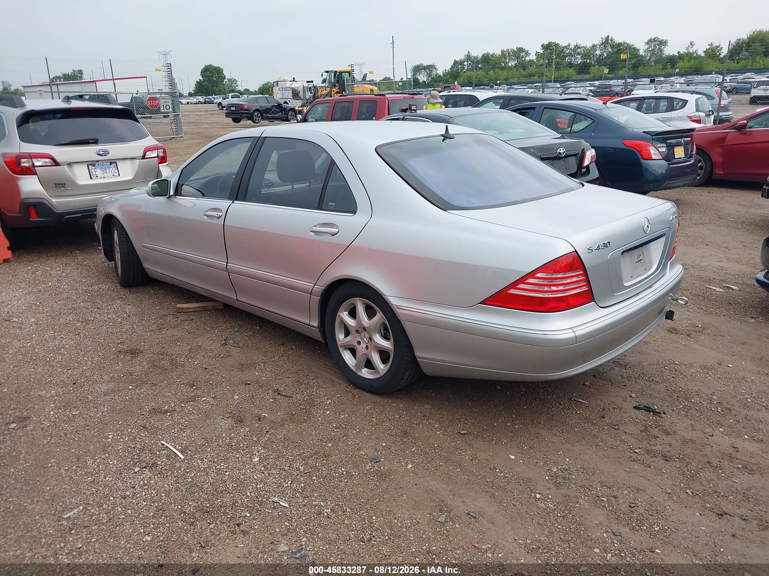 2004 Mercedes-benz S 430 4matic Silver vin: WDBNG83J24A426467