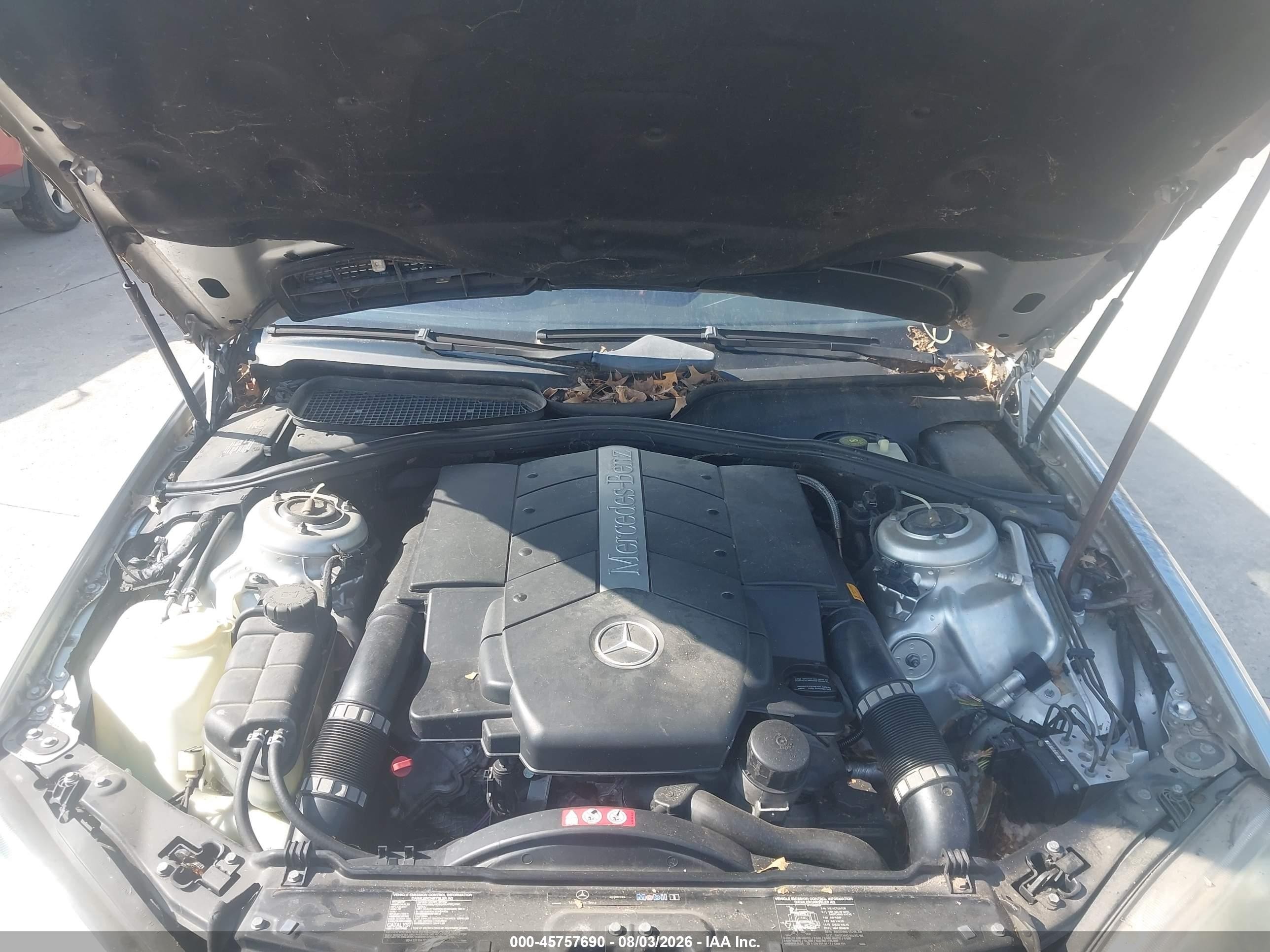 2004 Mercedes-benz S 430 4matic Silver vin: WDBNG83J24A427313