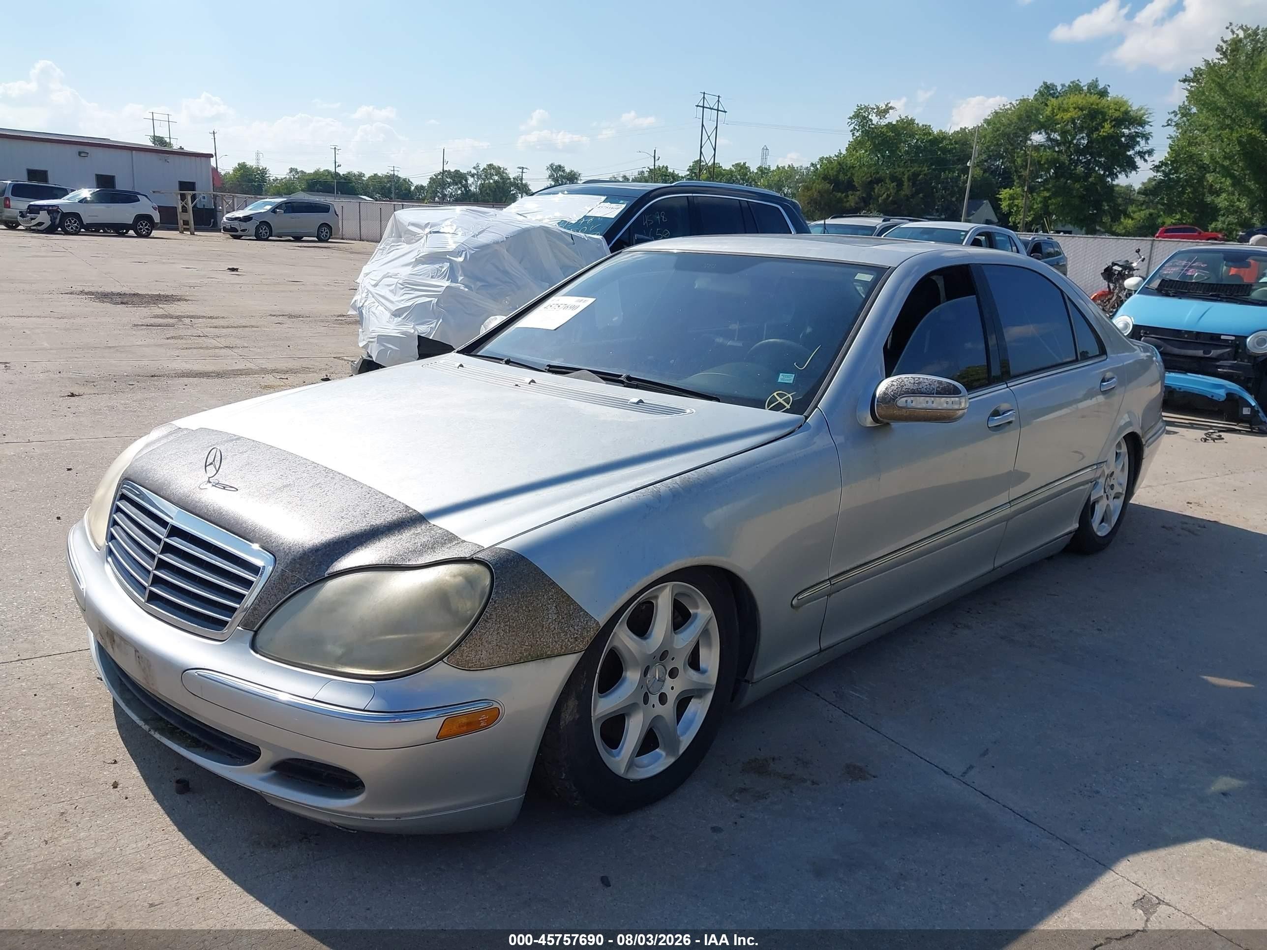 2004 Mercedes-benz S 430 4matic Silver vin: WDBNG83J24A427313
