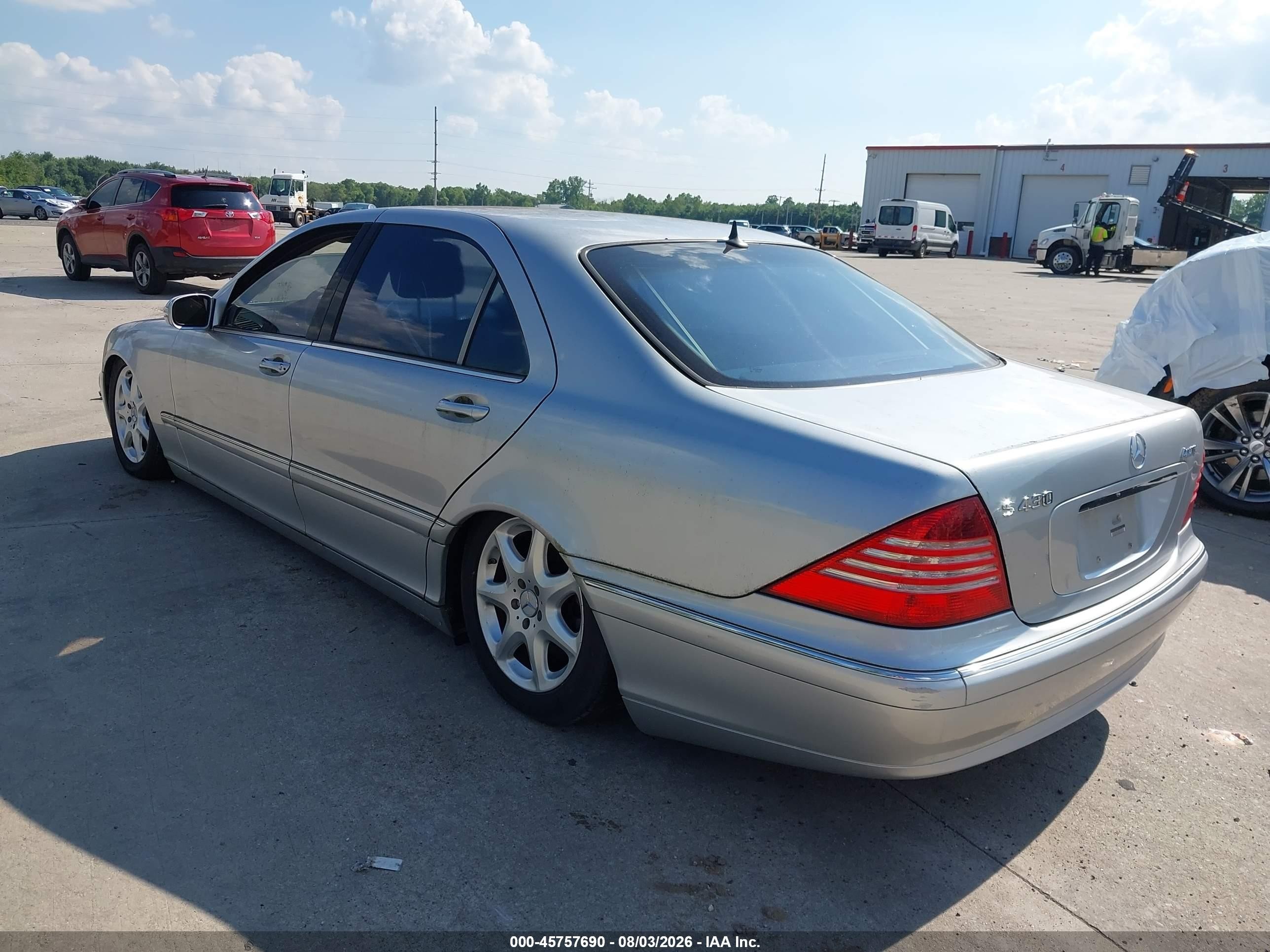 2004 Mercedes-benz S 430 4matic Silver vin: WDBNG83J24A427313