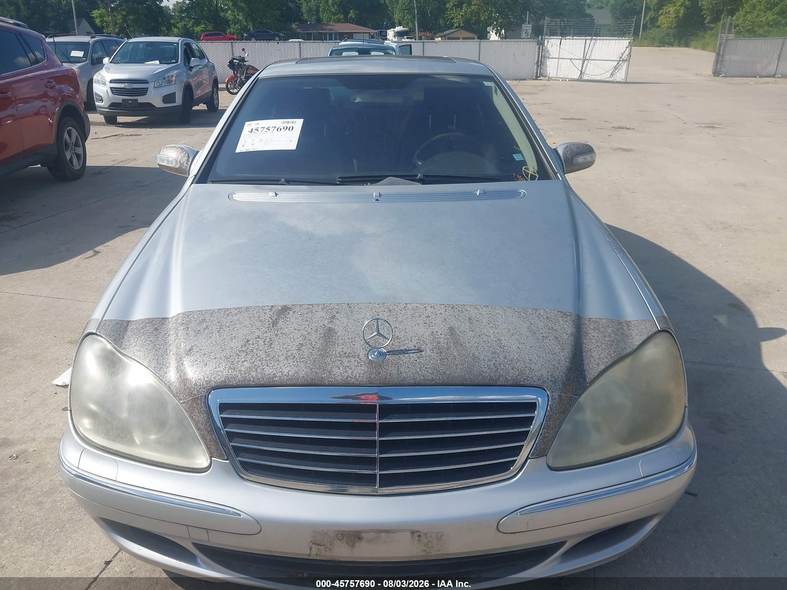 2004 Mercedes-benz S 430 4matic Silver vin: WDBNG83J24A427313