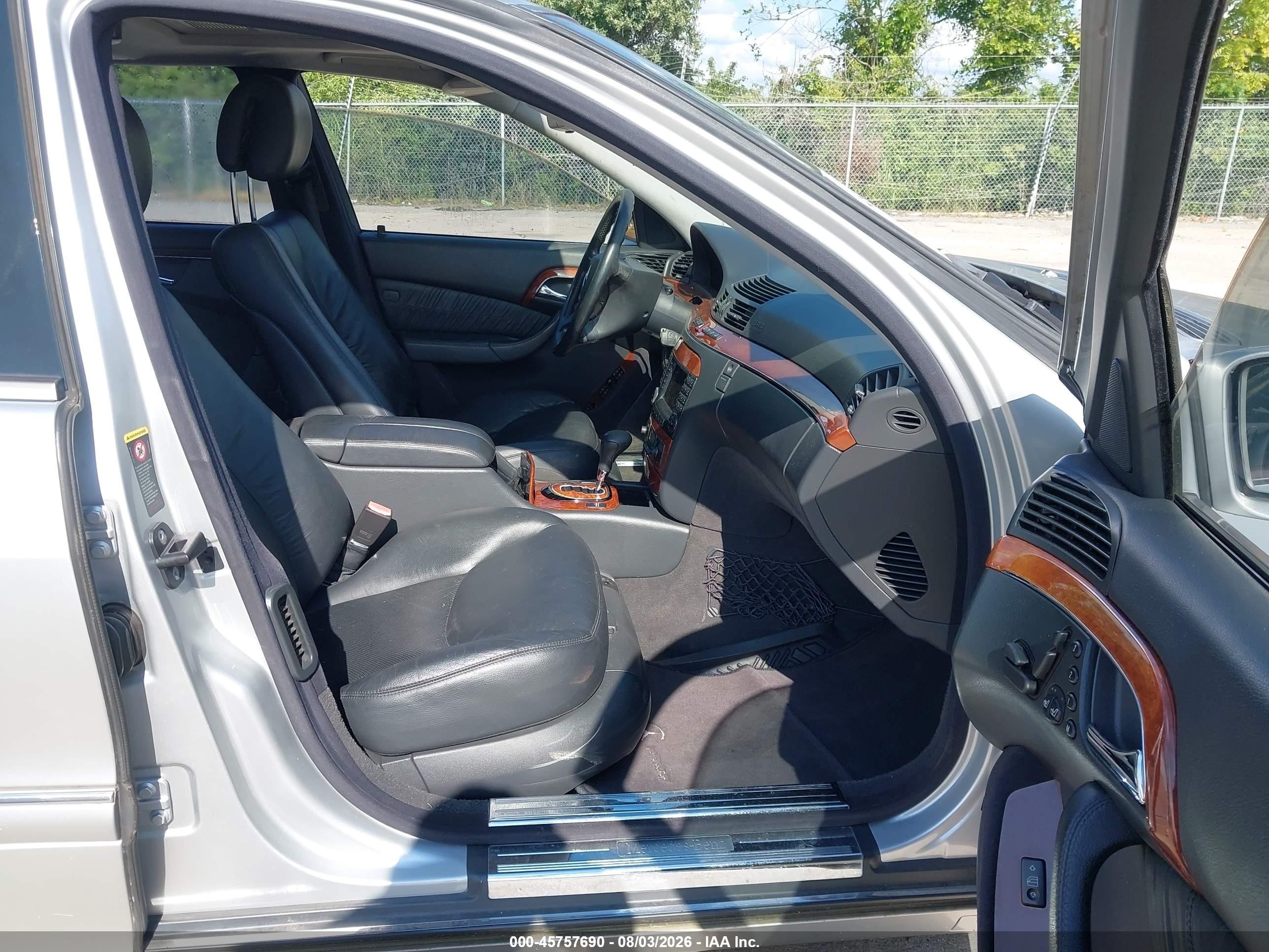 2004 Mercedes-benz S 430 4matic Silver vin: WDBNG83J24A427313