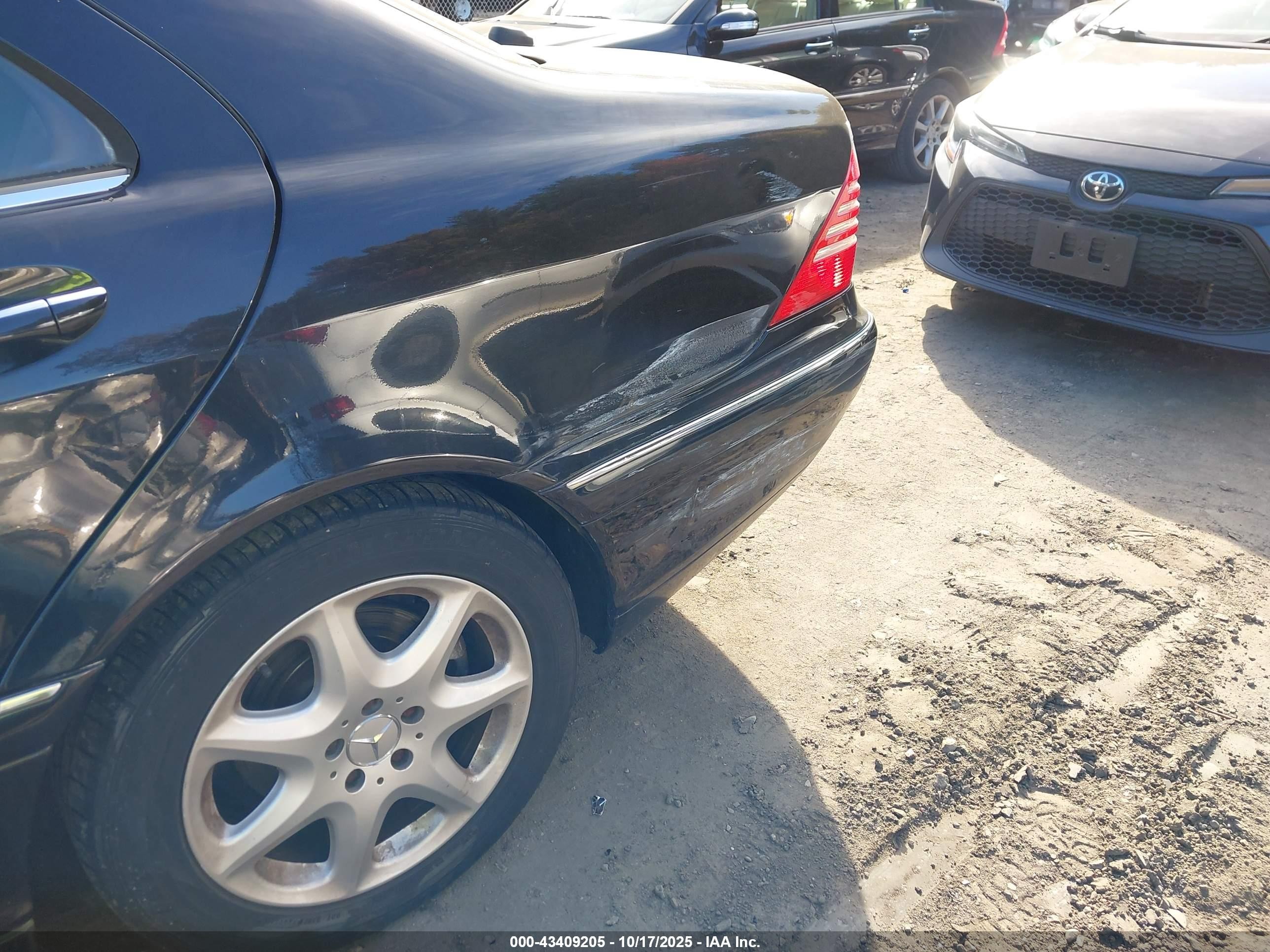 2006 Mercedes-benz S 430 4matic Black vin: WDBNG83J36A468276