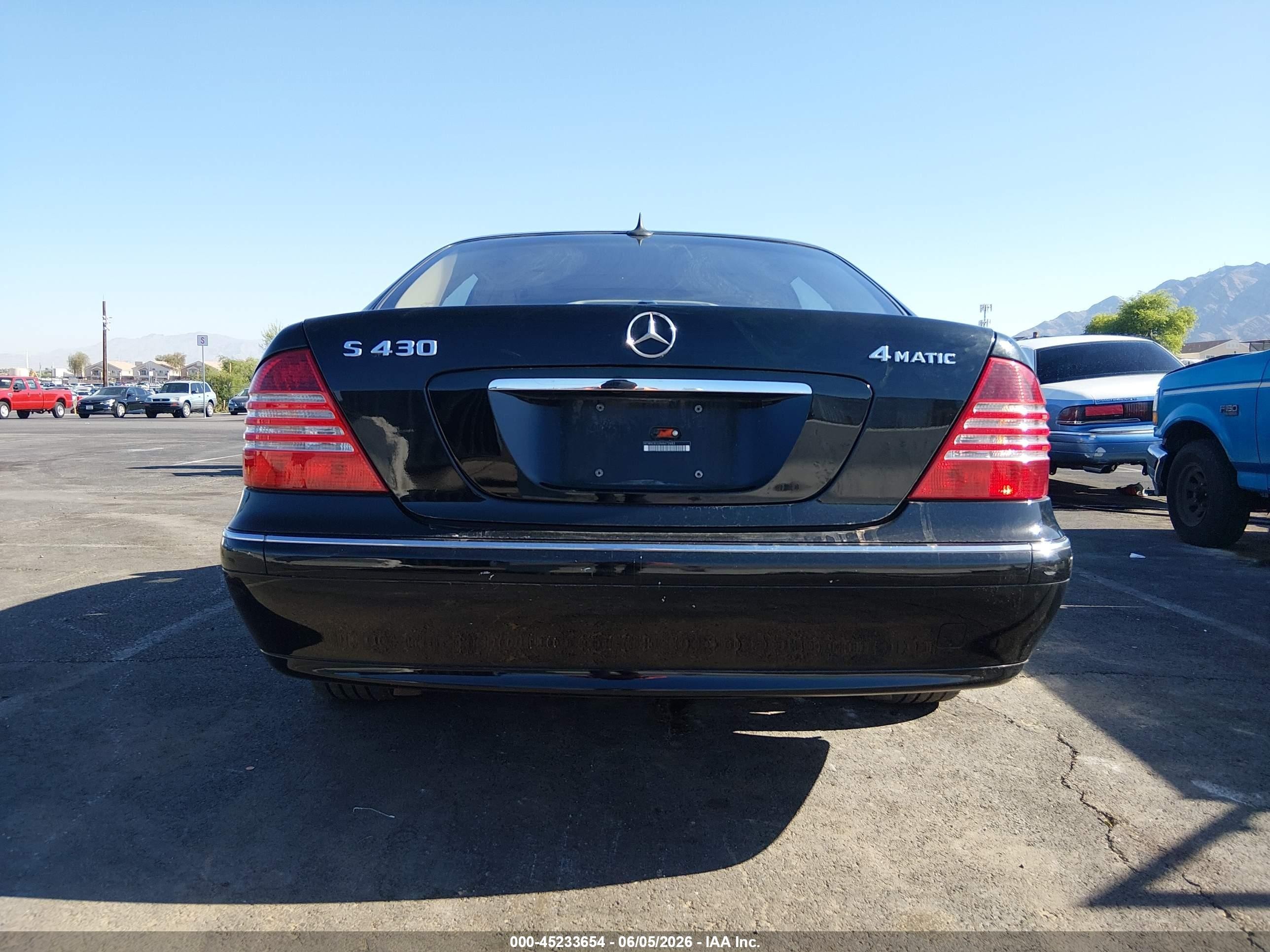 2006 Mercedes-benz S 430 4matic Black vin: WDBNG83J36A472683