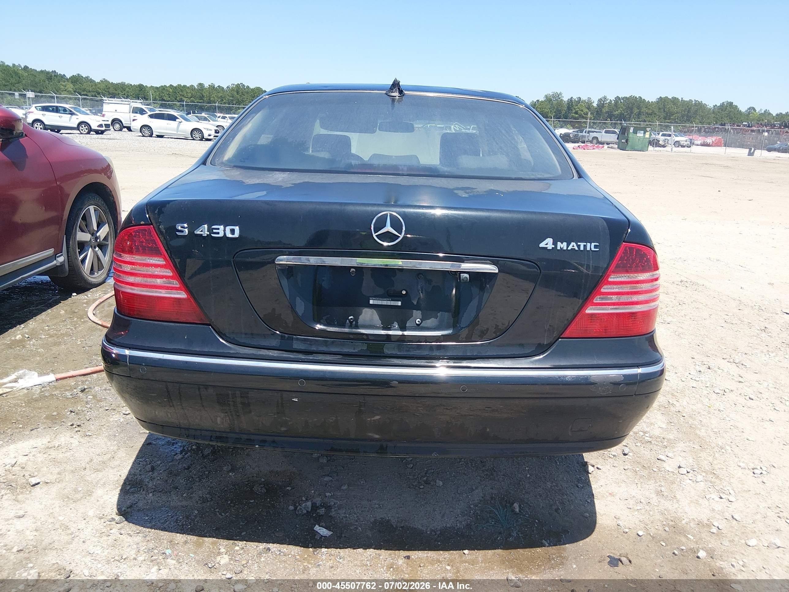 2006 Mercedes-benz S 430 4matic Black vin: WDBNG83J46A482915