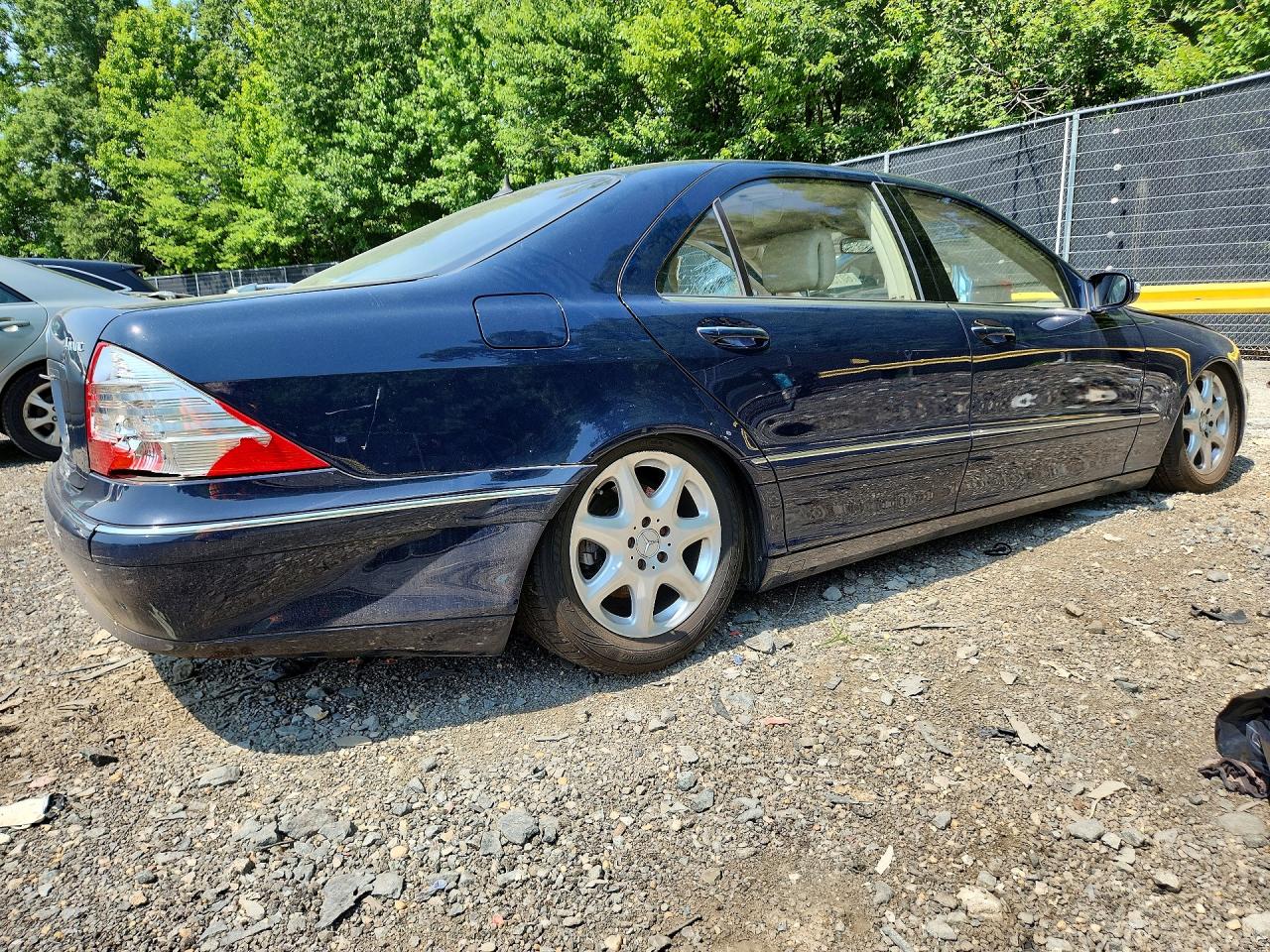 2005 Mercedes-benz S 430 4matic Blue vin: WDBNG83J75A455853