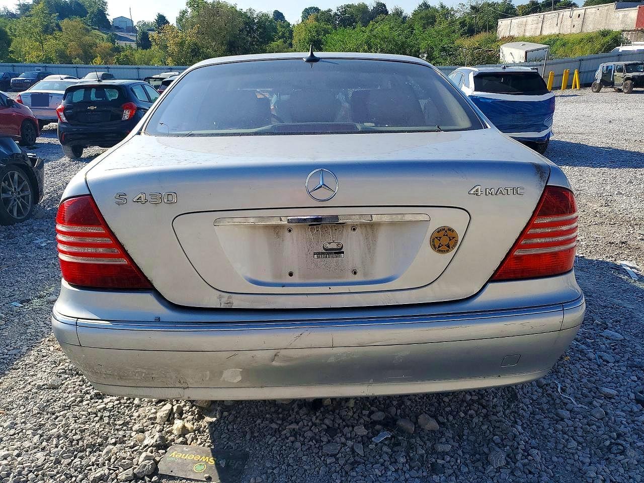 2003 Mercedes-benz S 430 4matic Silver vin: WDBNG83J83A358366