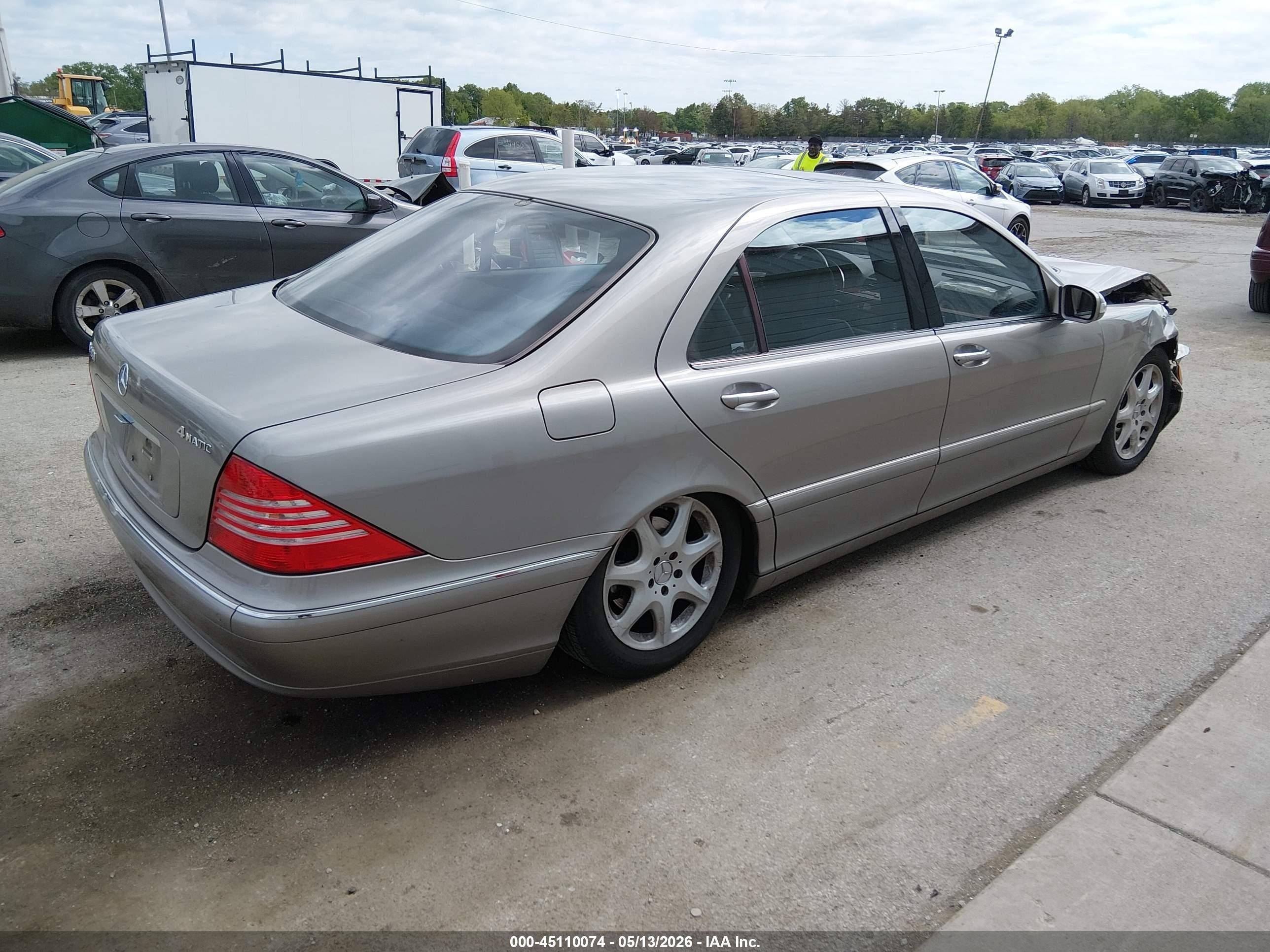 2004 Mercedes-benz S 430 4matic Silver vin: WDBNG83JX4A401543