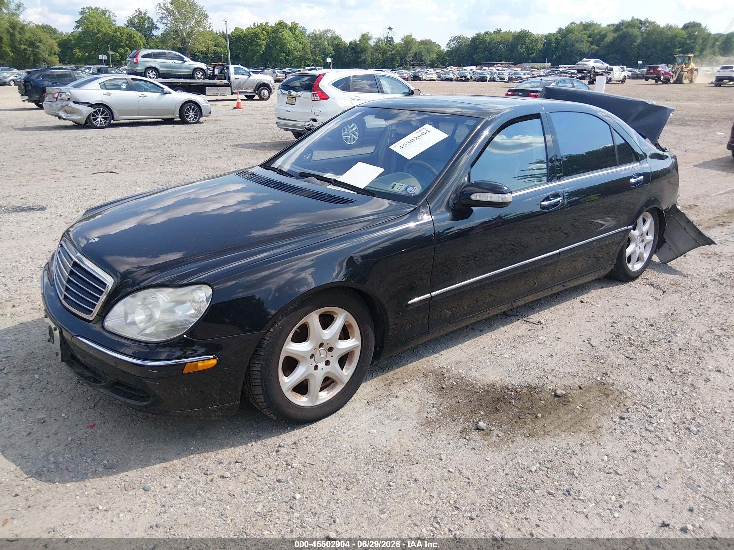 2004 Mercedes-benz S 500 4matic Black vin: WDBNG84J04A391734