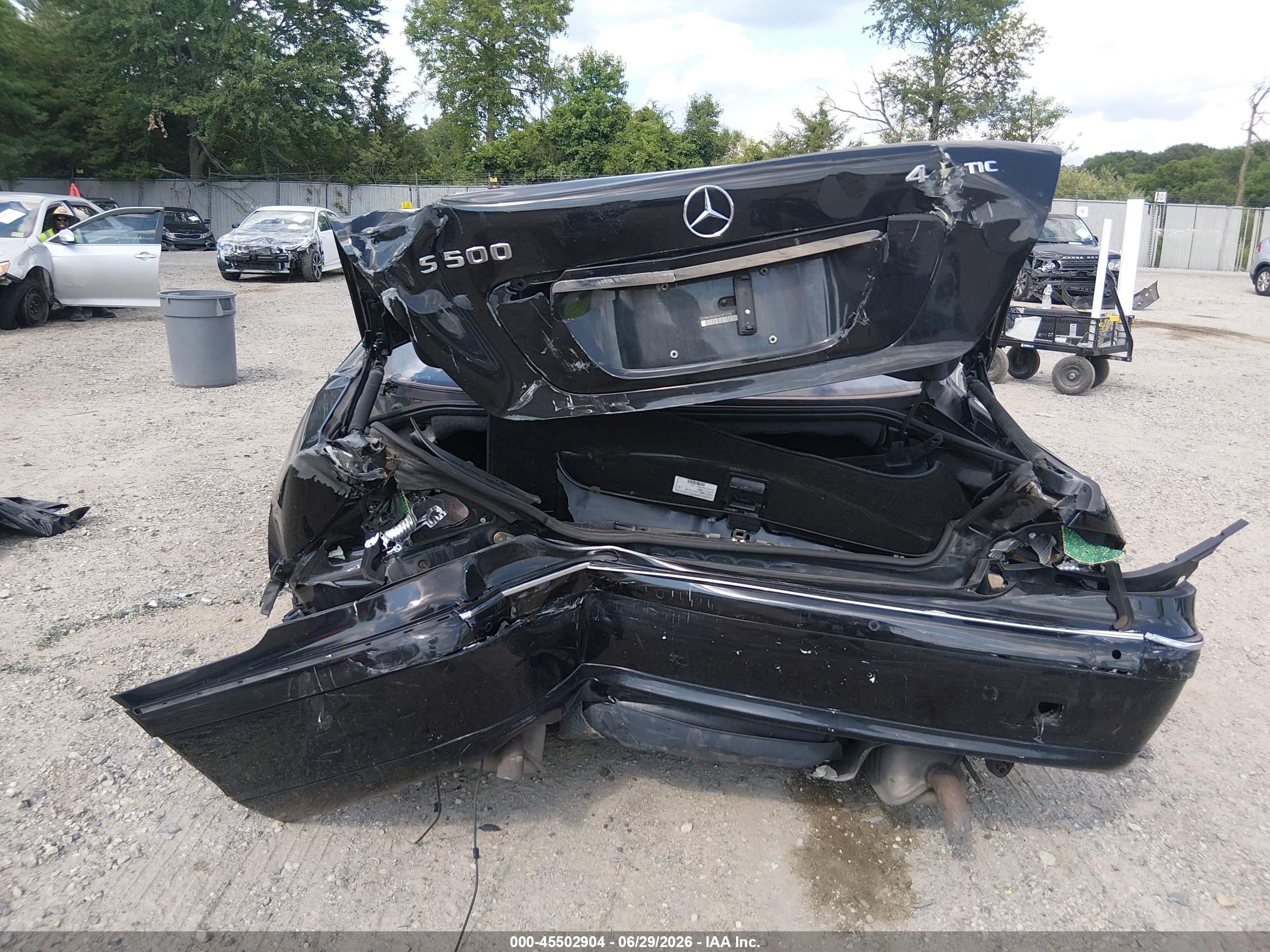 2004 Mercedes-benz S 500 4matic Black vin: WDBNG84J04A391734