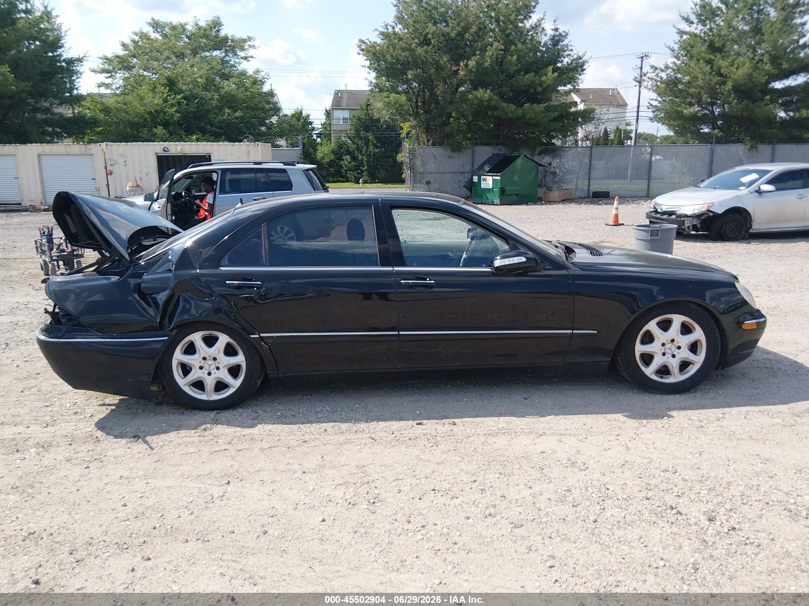 2004 Mercedes-benz S 500 4matic Black vin: WDBNG84J04A391734