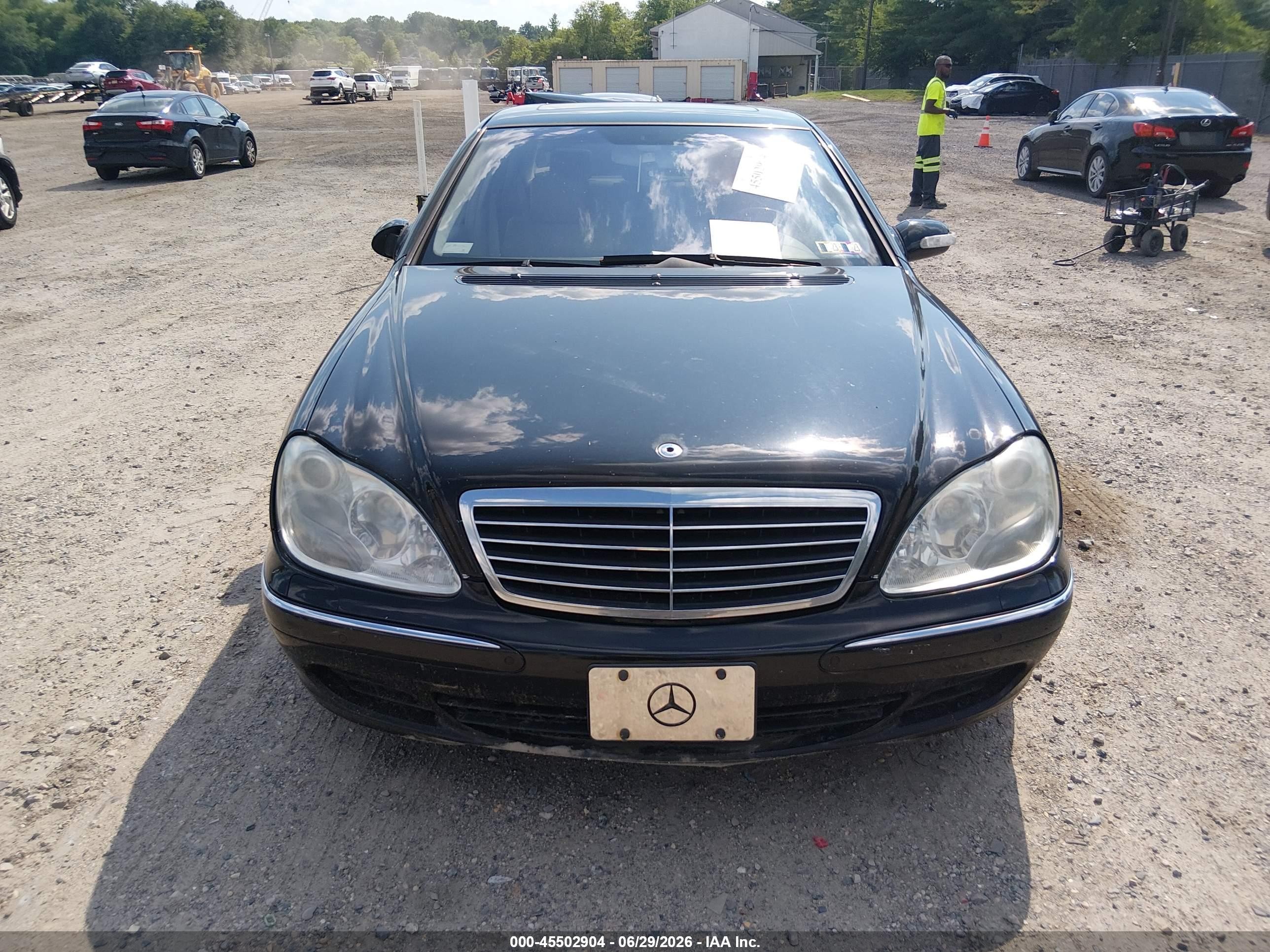 2004 Mercedes-benz S 500 4matic Black vin: WDBNG84J04A391734