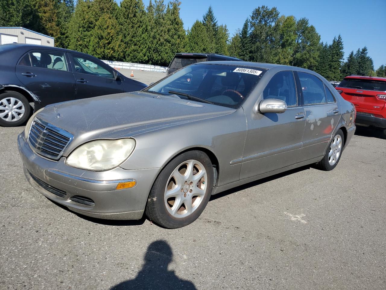 2004 Mercedes-benz S 500 4matic Бежевый vin: WDBNG84J54A393012