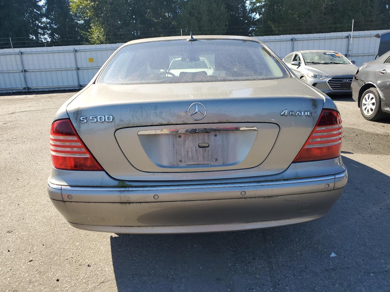 2004 Mercedes-benz S 500 4matic Бежевый vin: WDBNG84J54A393012