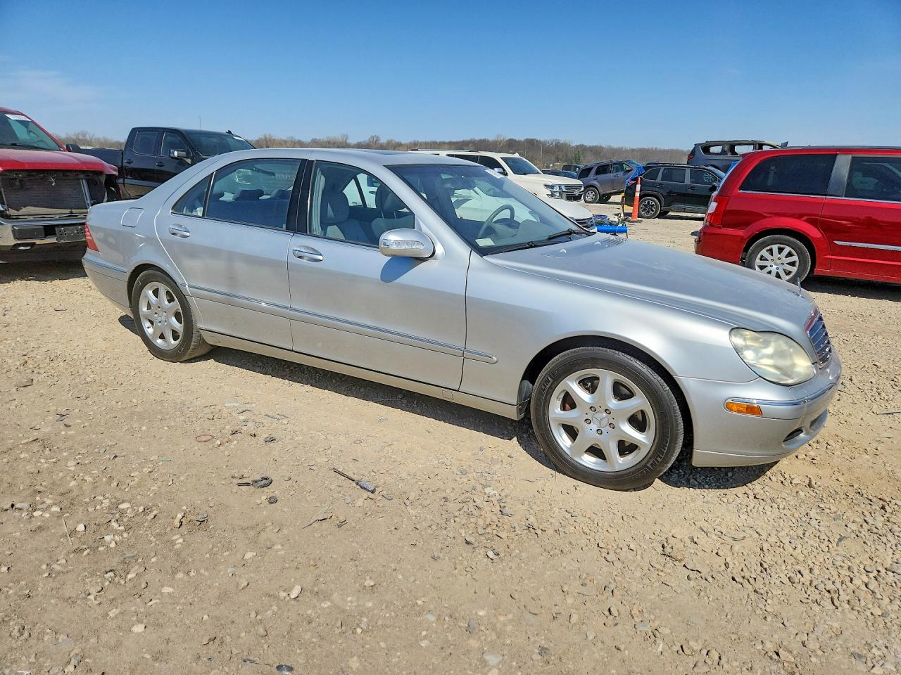 2004 Mercedes Benz 500 Silver vin: WDBNG84J54A406888