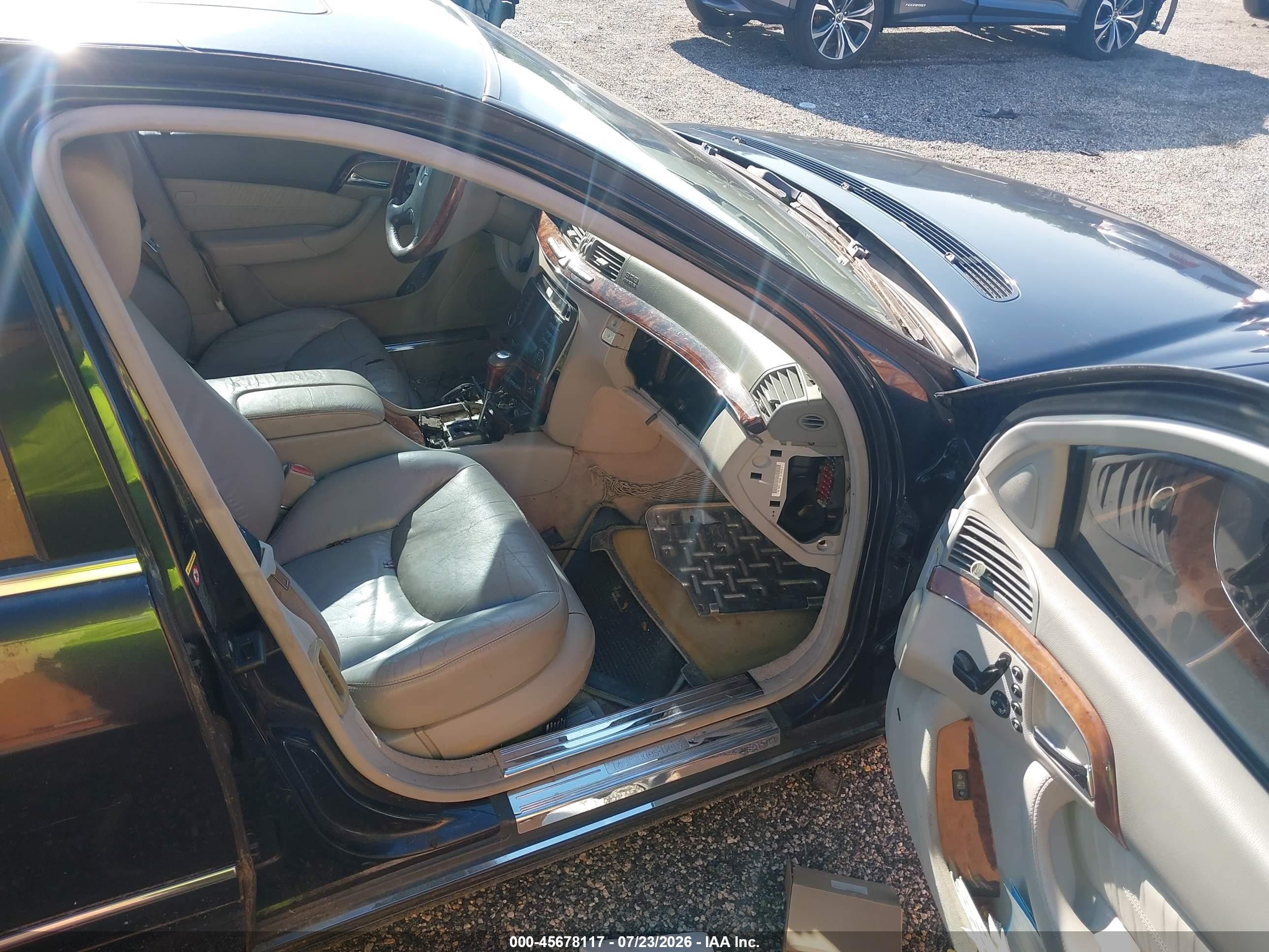 2004 Mercedes-benz S 500 4matic Черный vin: WDBNG84J54A422170