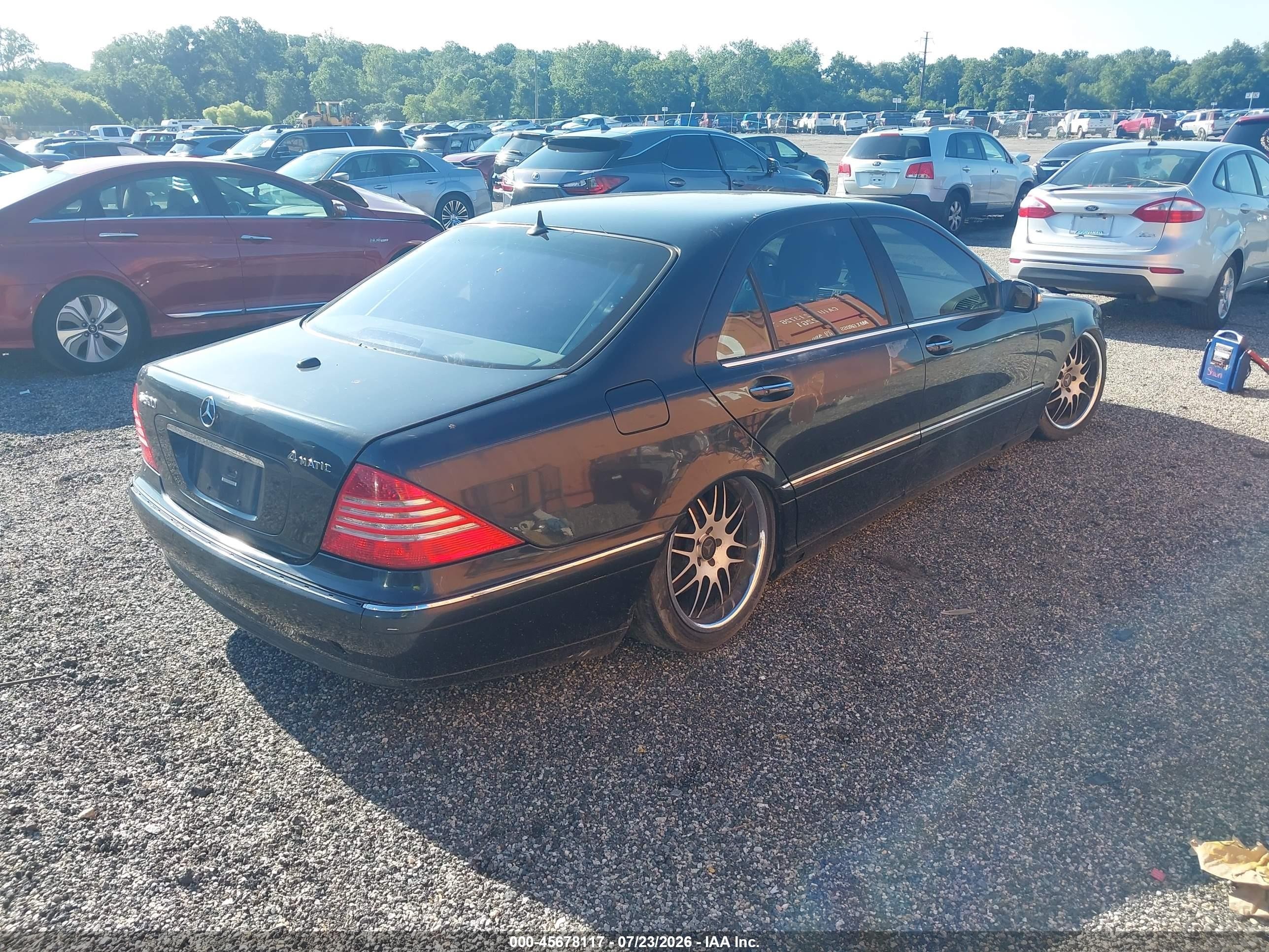 2004 Mercedes-benz S 500 4matic Черный vin: WDBNG84J54A422170