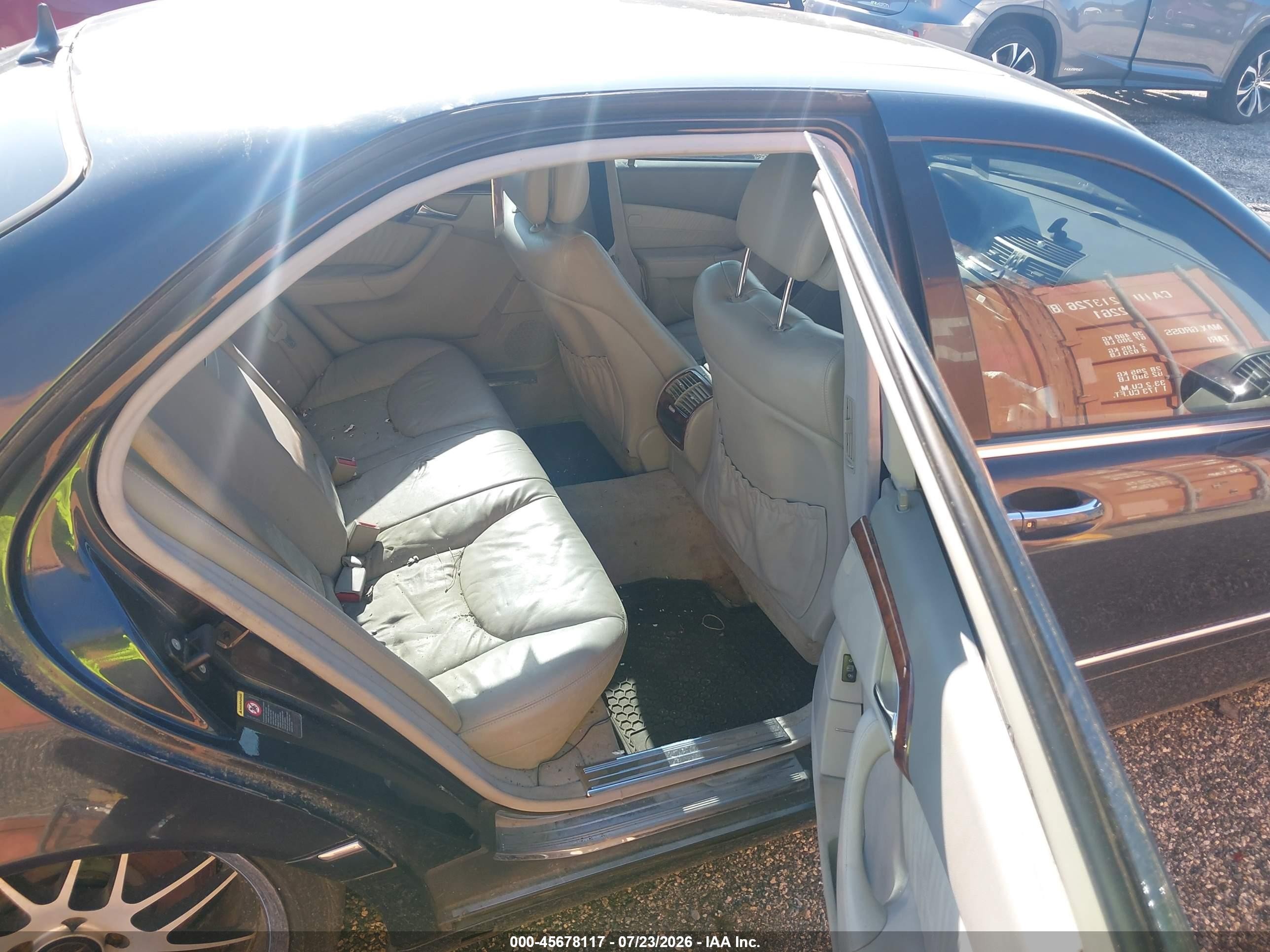 2004 Mercedes-benz S 500 4matic Черный vin: WDBNG84J54A422170