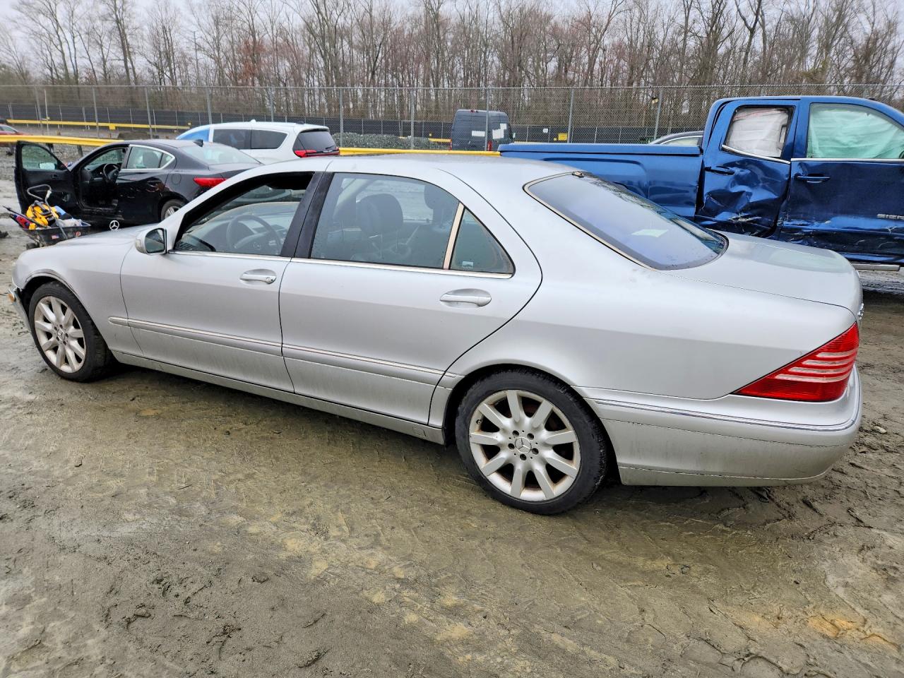 2004 Mercedes-benz S 500 4matic Silver vin: WDBNG84J54A427157
