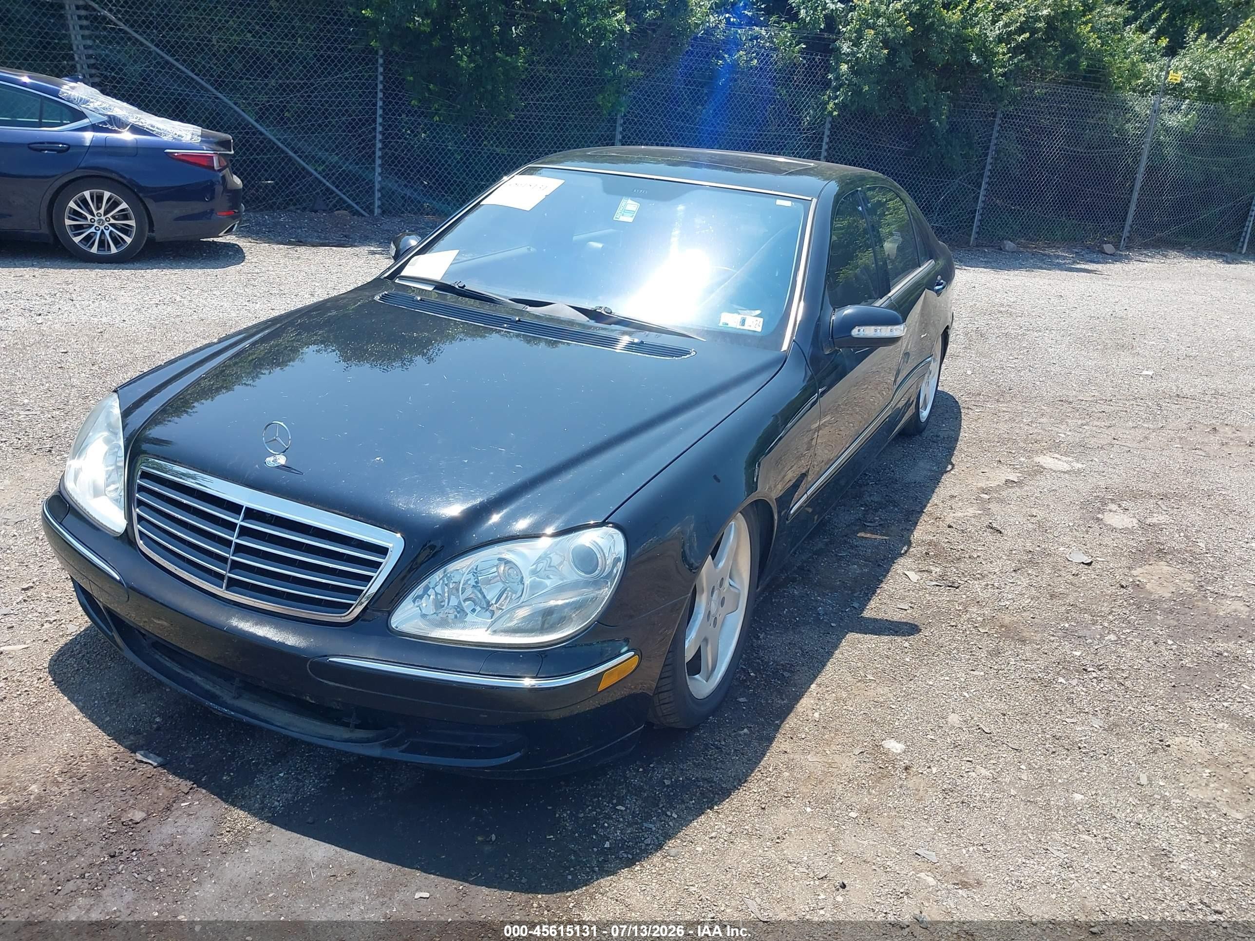 2005 Mercedes-benz S 500 4matic Black vin: WDBNG84J55A458572