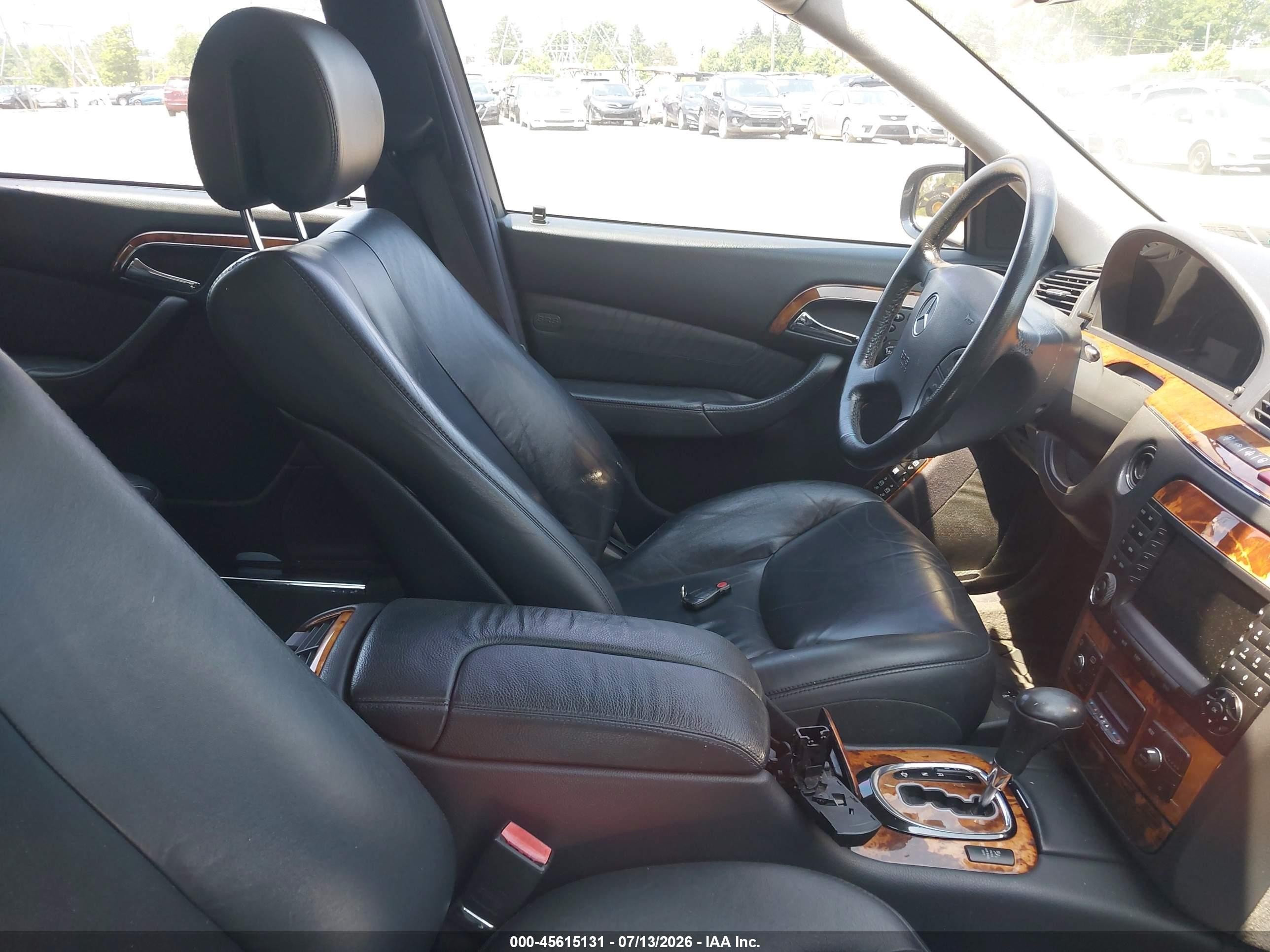 2005 Mercedes-benz S 500 4matic Black vin: WDBNG84J55A458572