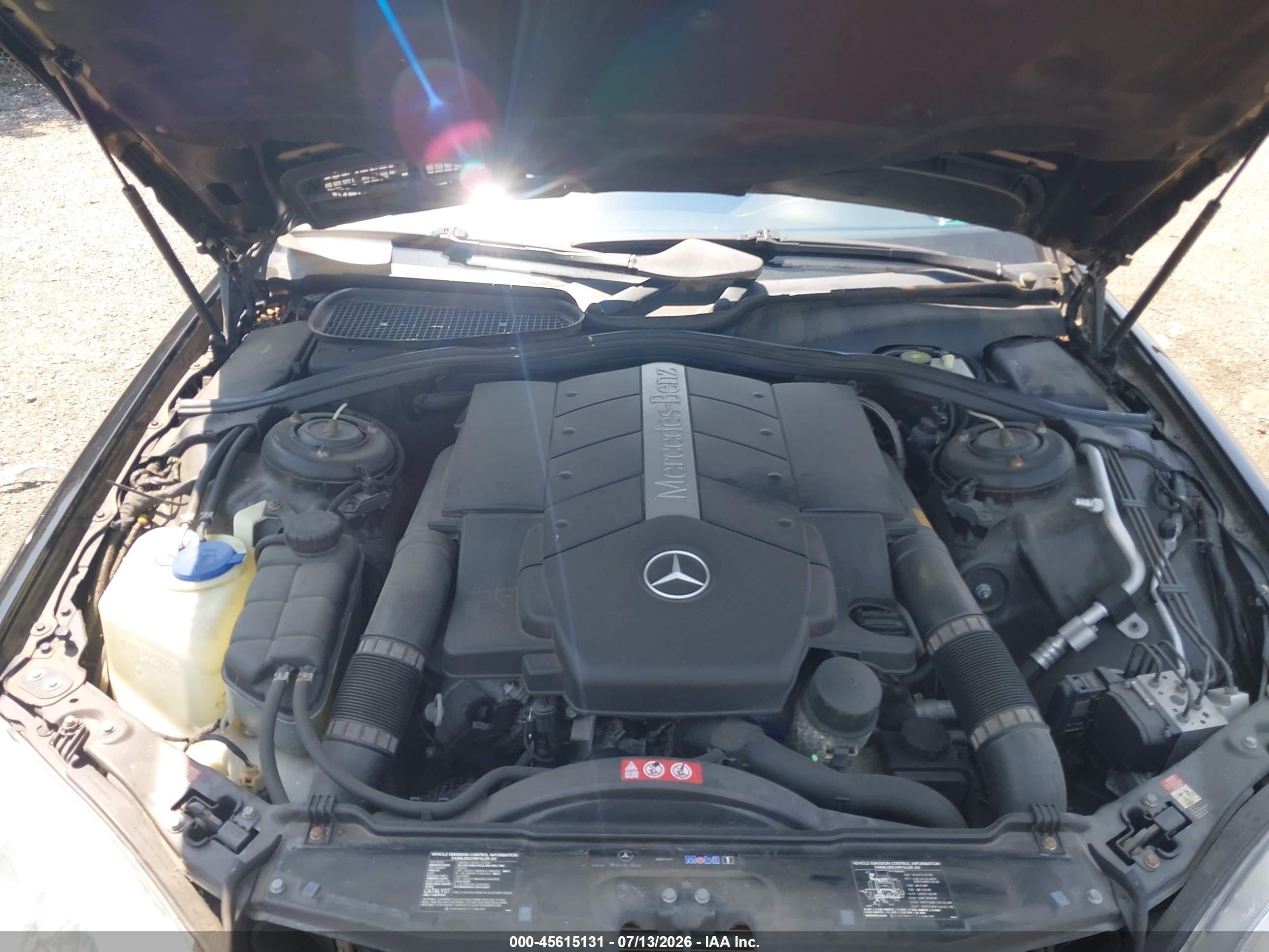 2005 Mercedes-benz S 500 4matic Black vin: WDBNG84J55A458572