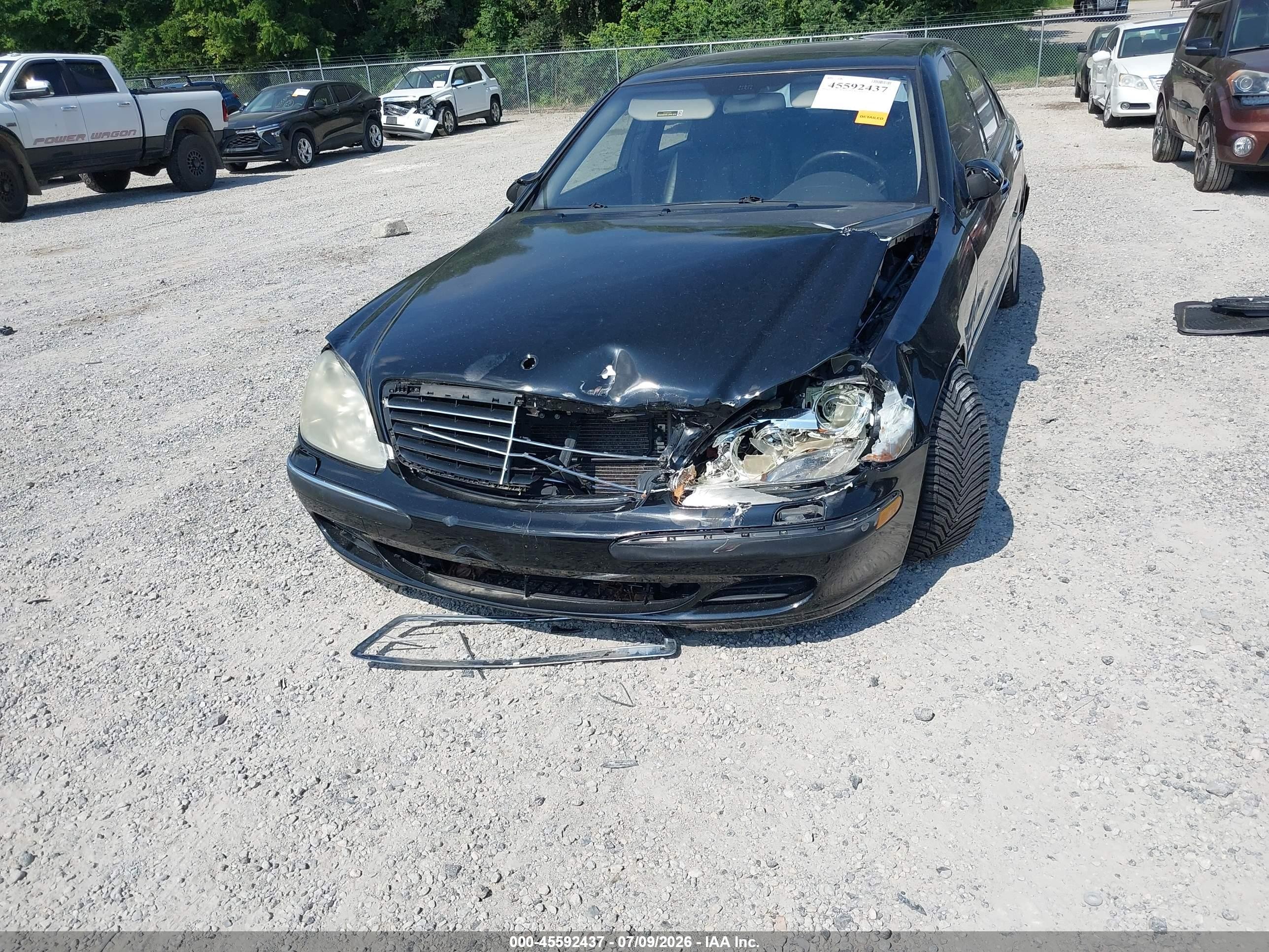 2005 Mercedes-benz S 500 4matic Black vin: WDBNG84J65A448066