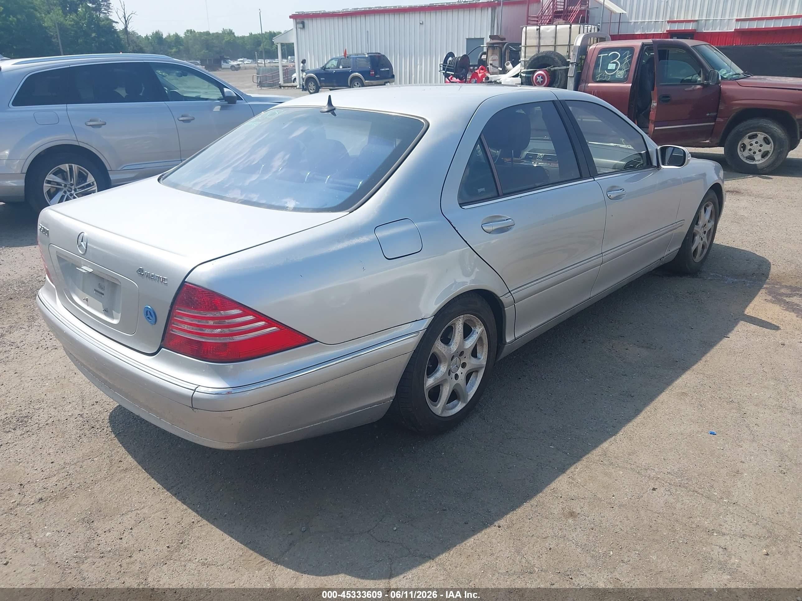 2004 Mercedes-benz S 500 4matic Silver vin: WDBNG84J74A427645