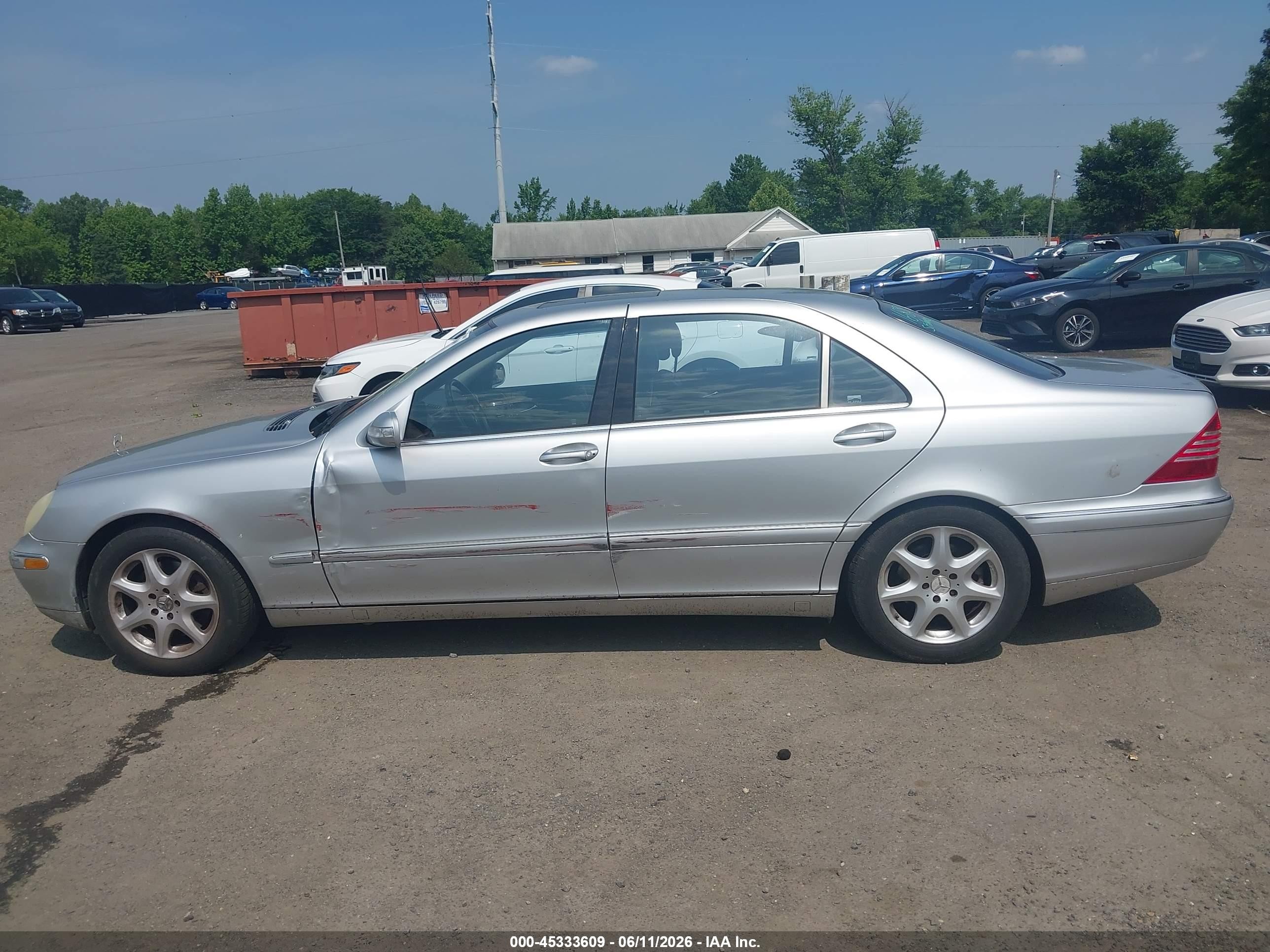 2004 Mercedes-benz S 500 4matic Silver vin: WDBNG84J74A427645