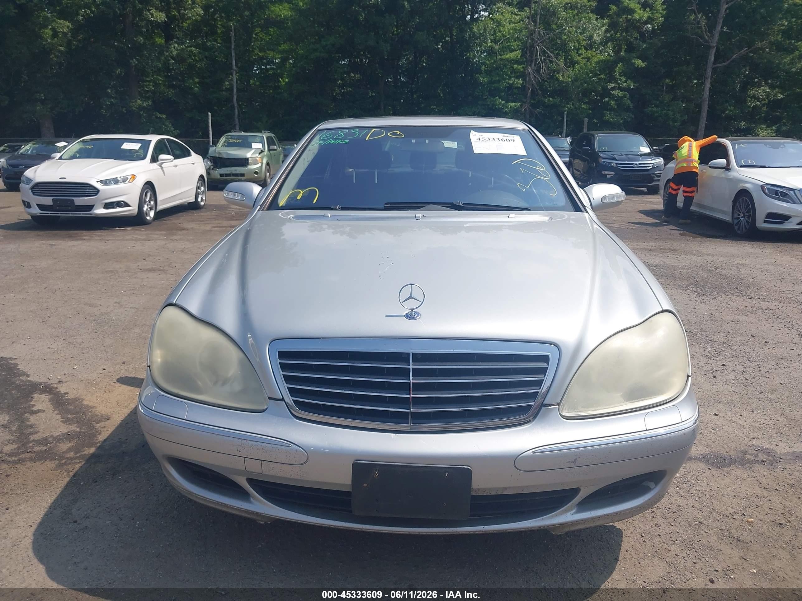 2004 Mercedes-benz S 500 4matic Silver vin: WDBNG84J74A427645