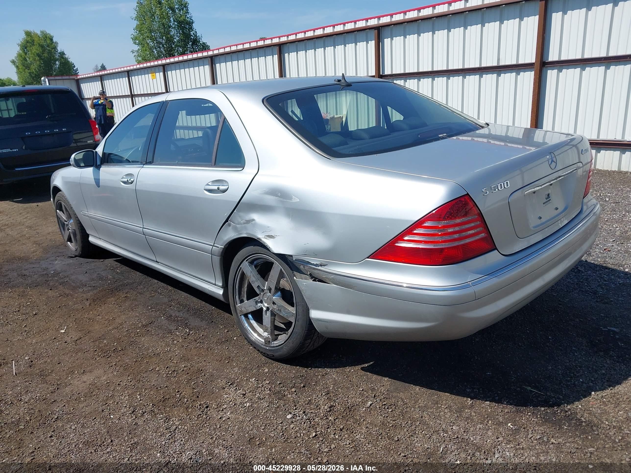 2003 Mercedes-benz S 500   Silver vin: WDBNG84J93A372596