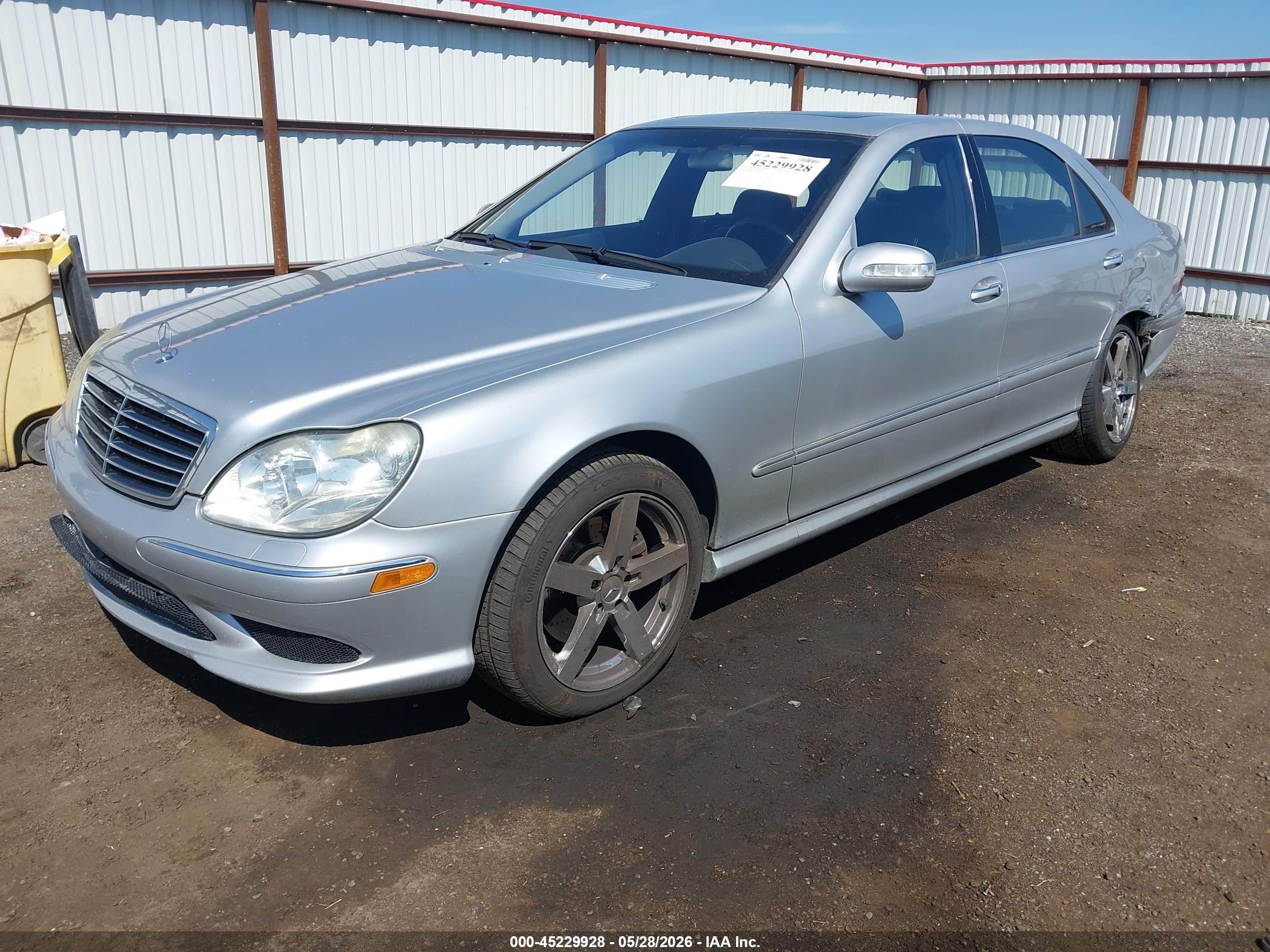 2003 Mercedes-benz S 500   Silver vin: WDBNG84J93A372596