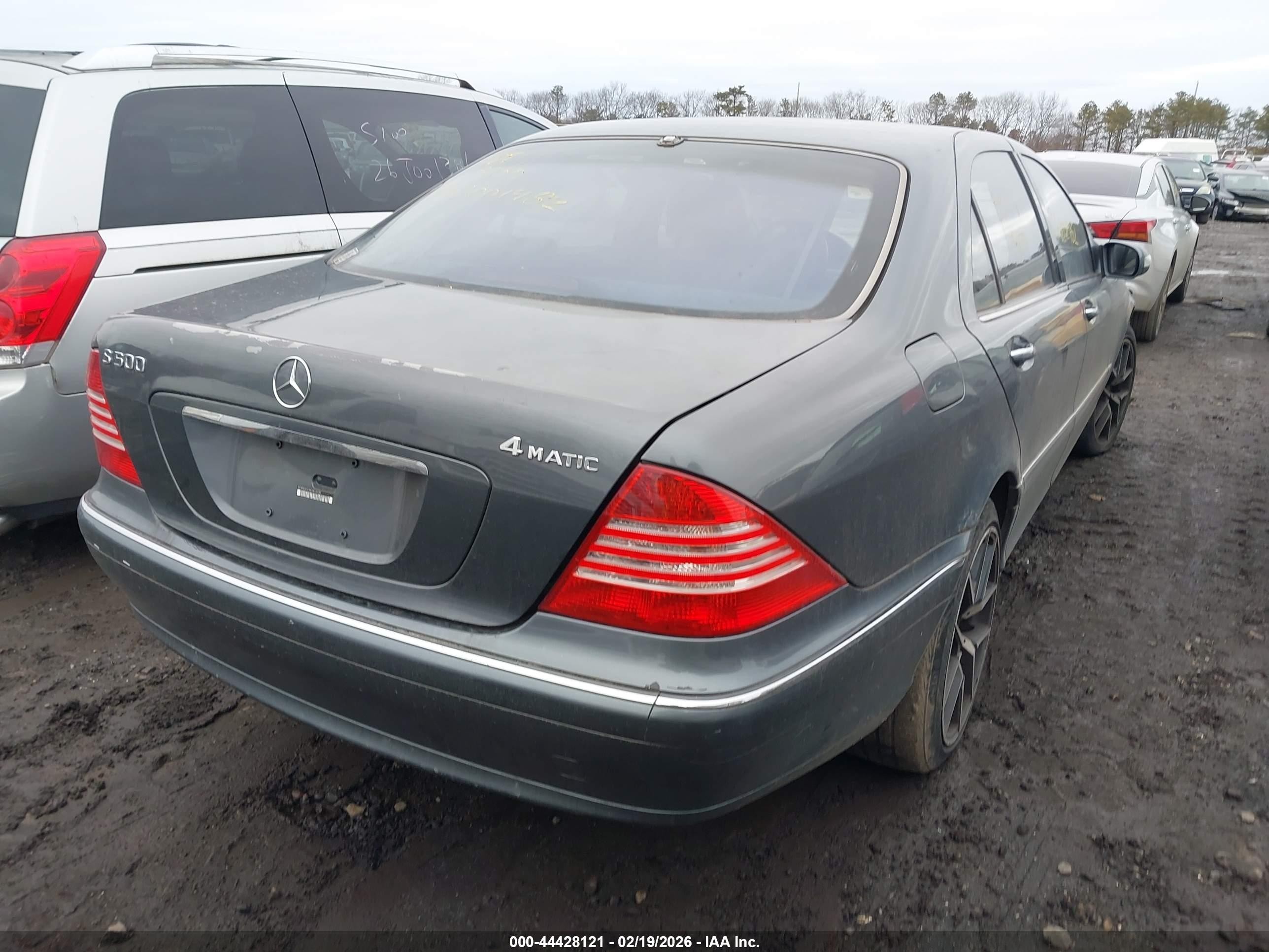 2006 Mercedes-benz S 500 4matic Серый vin: WDBNG84J96A463484