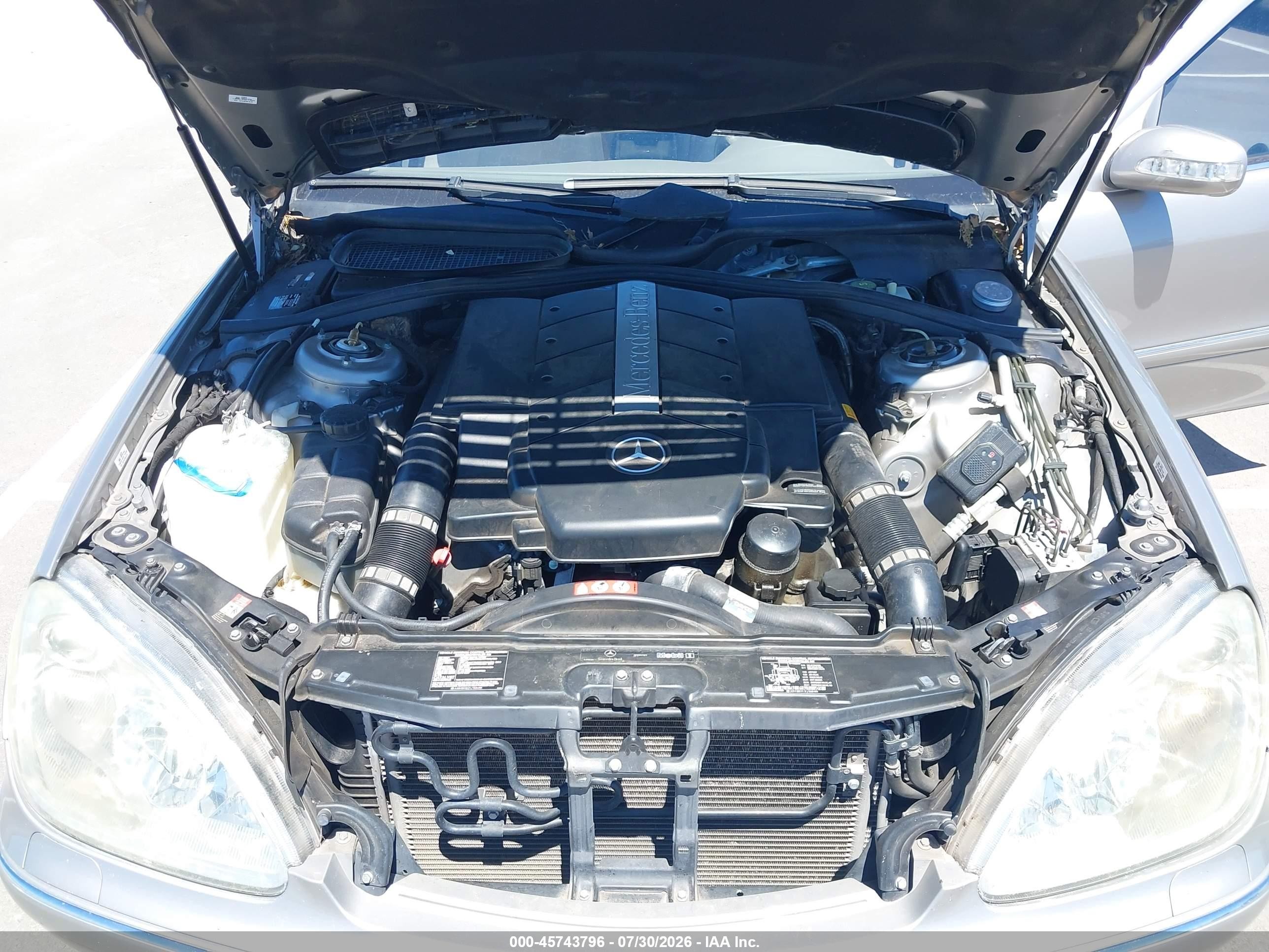 2006 Mercedes-benz S 500 4matic Silver vin: WDBNG84J96A470029